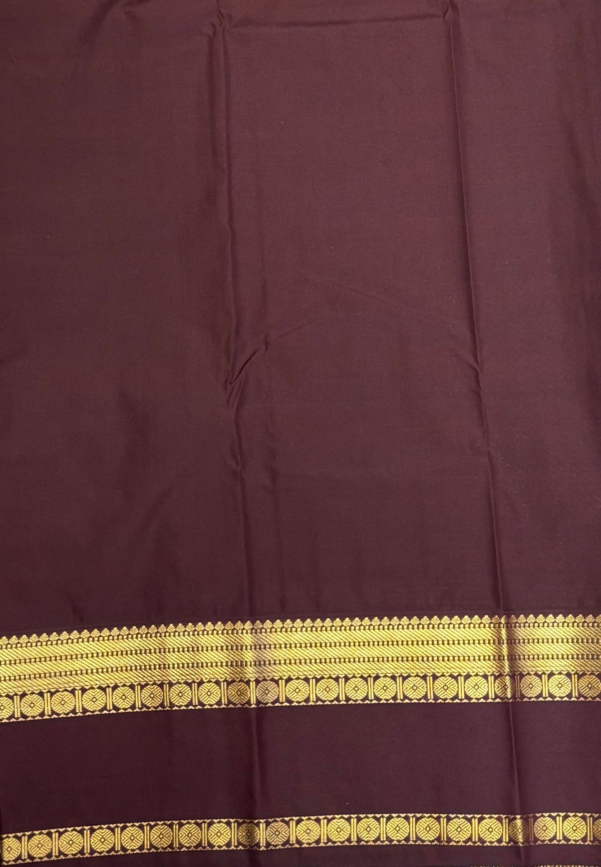 Budget Kanchipuram Saree-Purple with Contrast Border