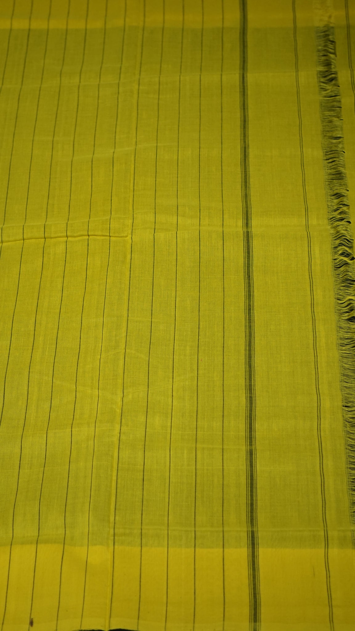 Pochampally Cotton double Ikkat Saree Black - Yellow