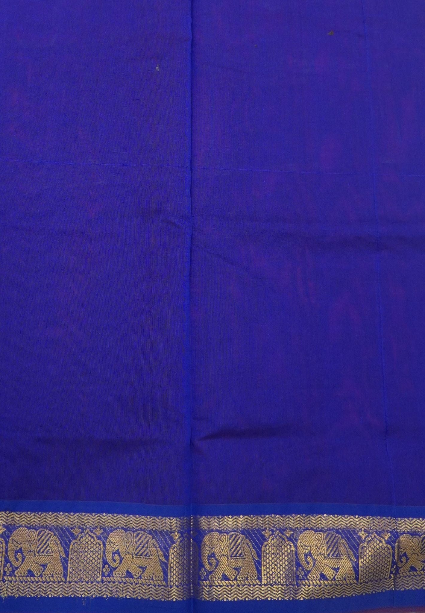 Pure Silk Cotton Saree-Red in Zari Emboss With Contrast Border