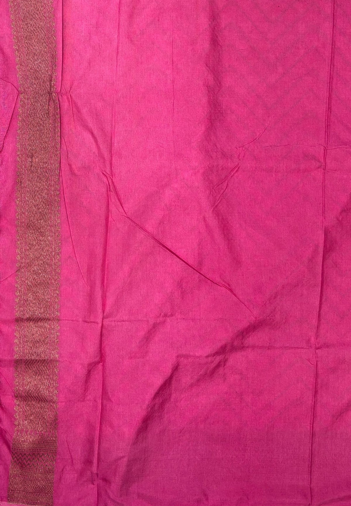 Banarasi Saree-Pink In Zigzag Zari Border