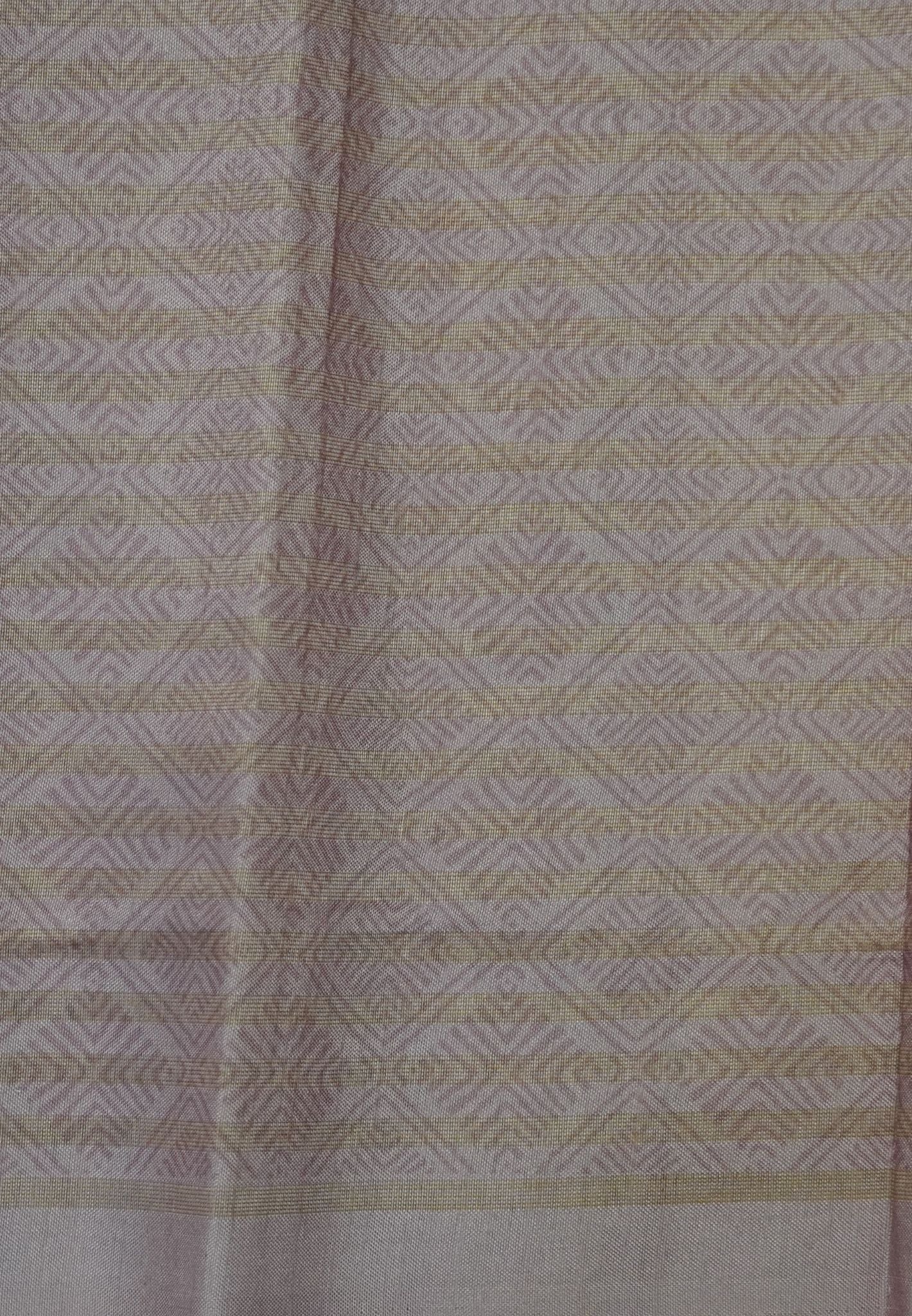 Organza Tussar Saree - Pink with Floral Pattern