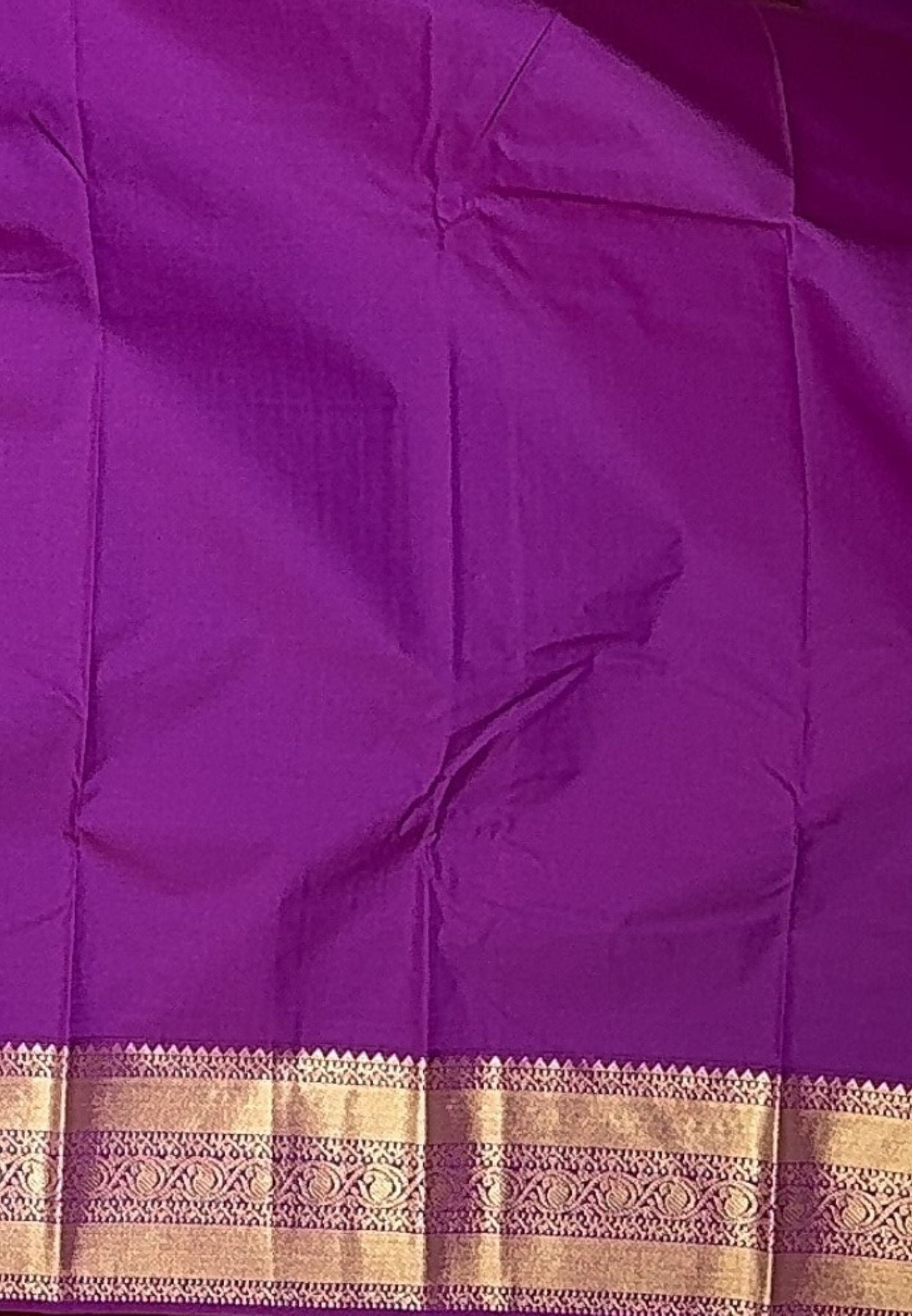 Budget Kanchipuram Silk Saree-Purple