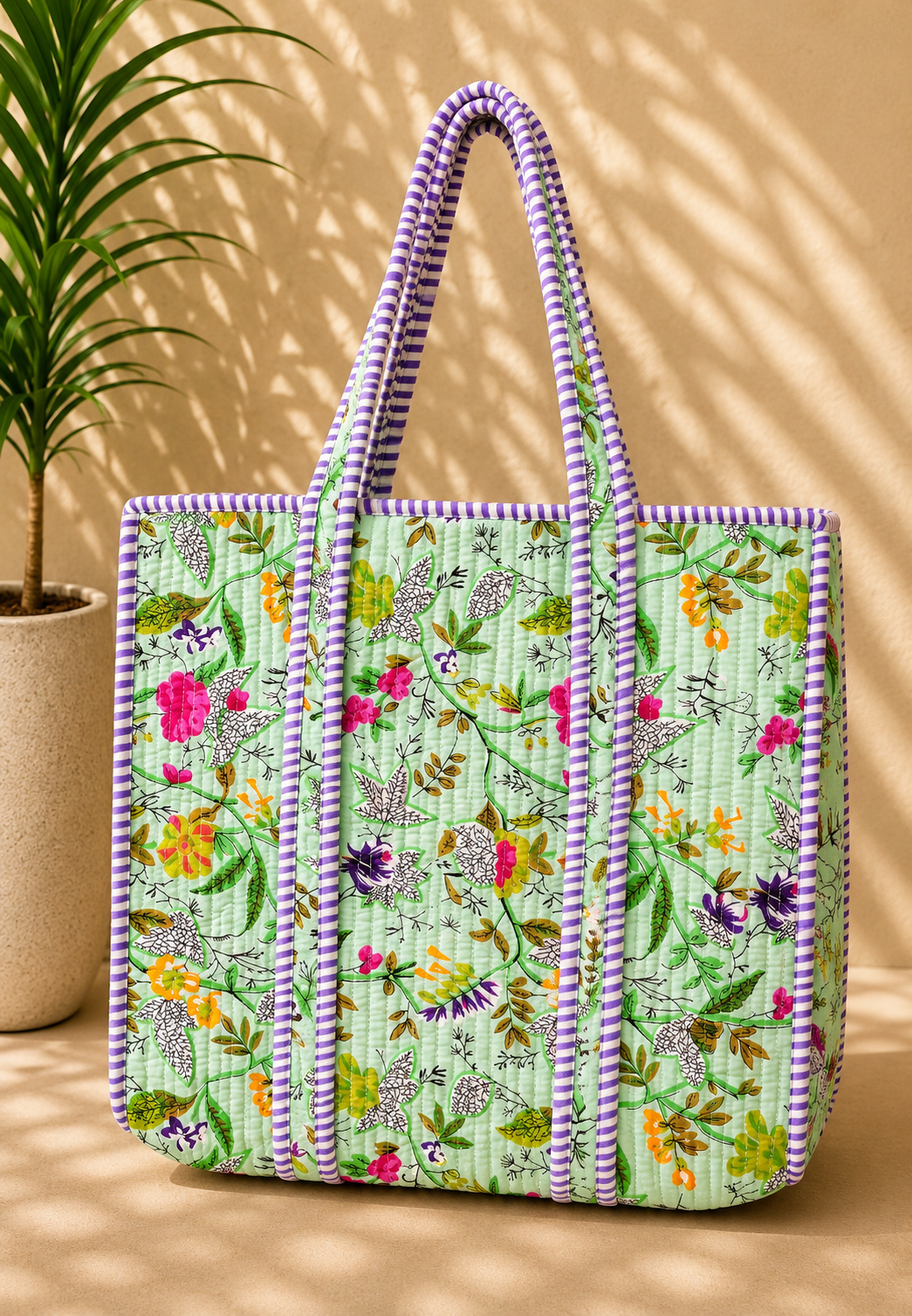 Tote Bag-Sea Green