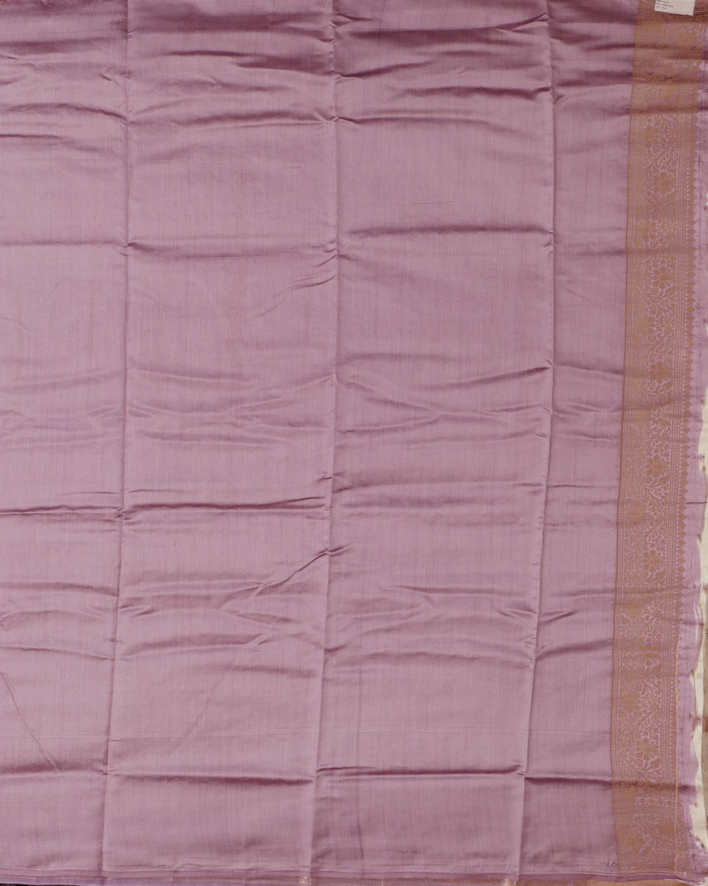 Pure Dual Shade Banarasi Chinniya silk and Contrast Pallu with Small Zari Border