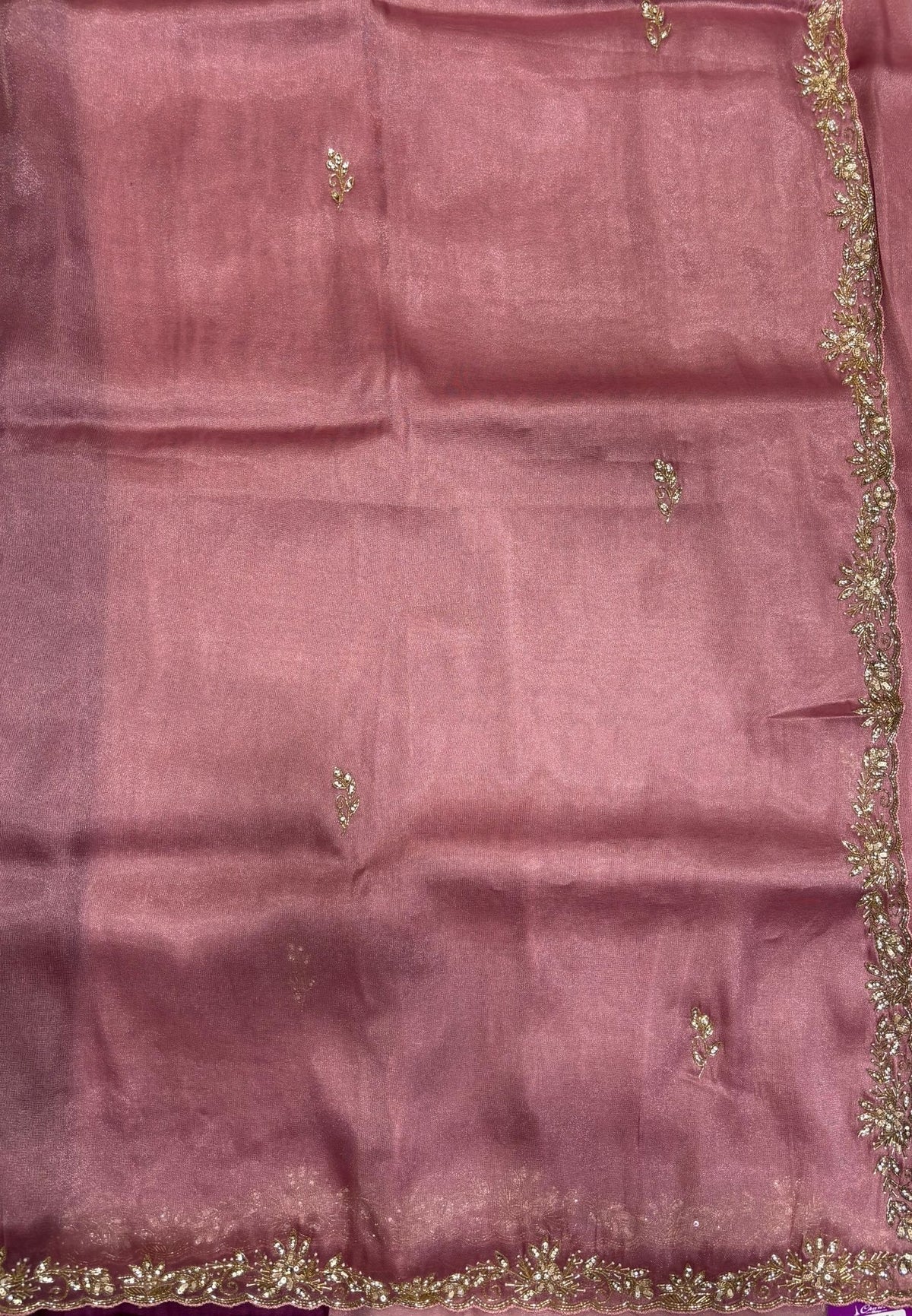 Designer Saree-Pink