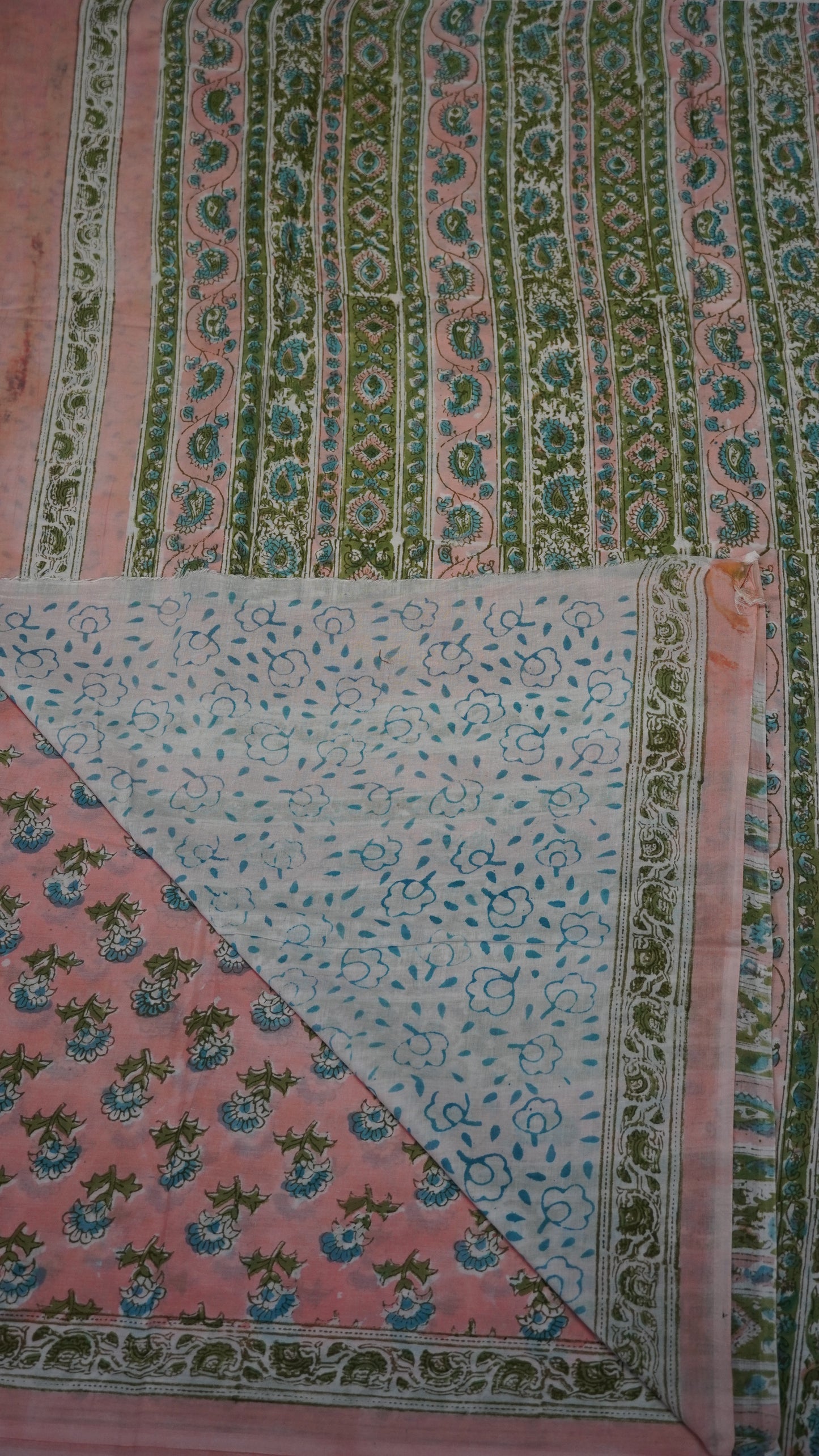 Mul Mul Cotton Saree Floral