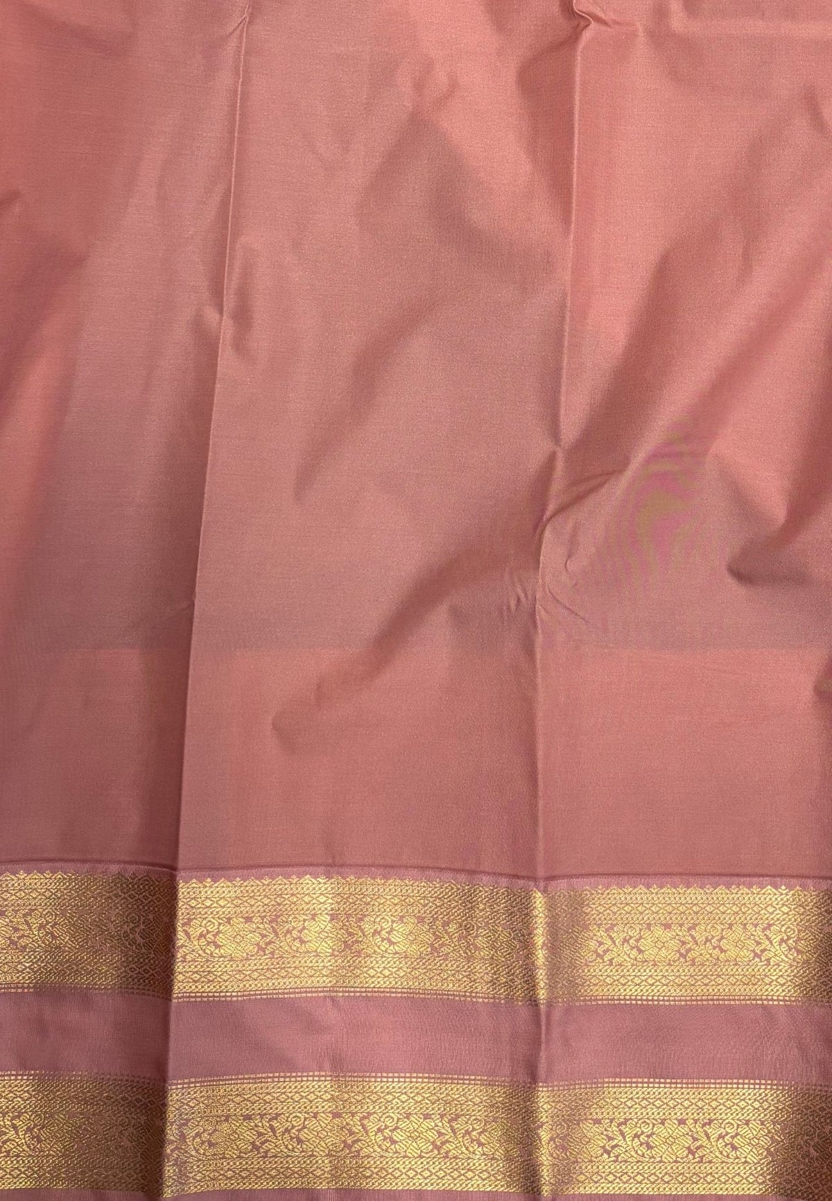 Budget Kanchipuram Saree-Dark Purple with Contrast Border