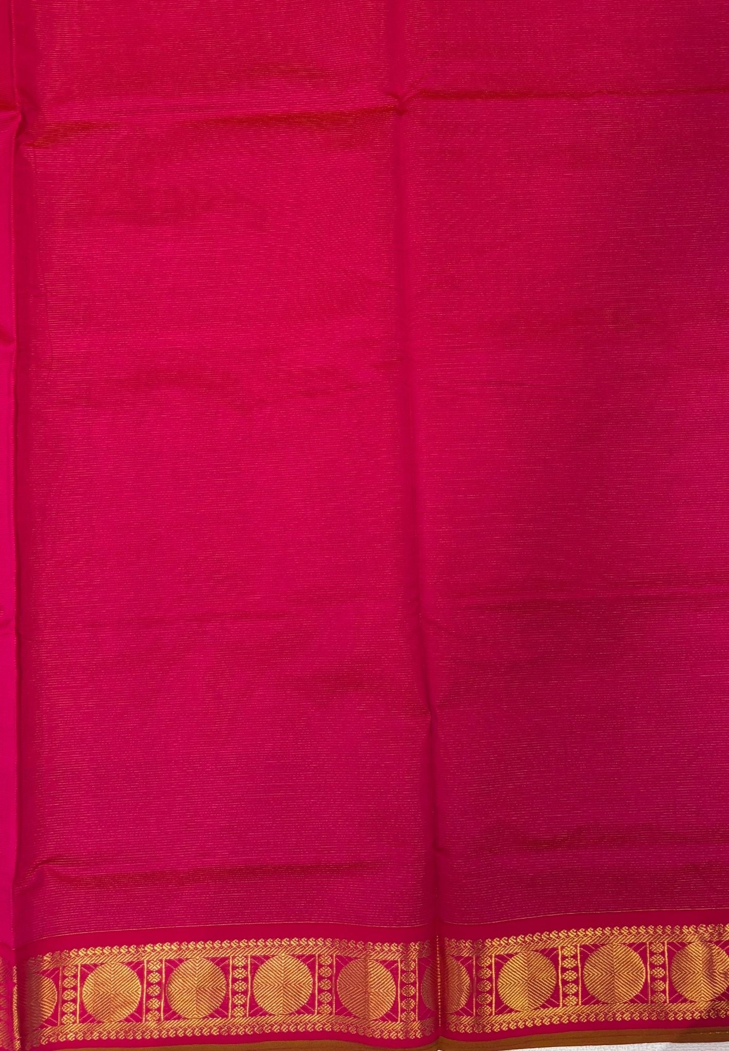 Silk Cotton Saree- Sage Green with Contrast Border in Vairaoosi