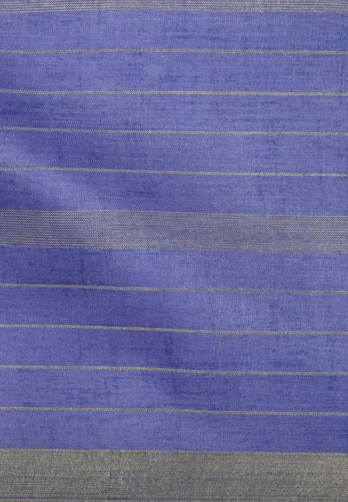 Korean Tussar Saree-Pastel Floral Artistic Weave-violet