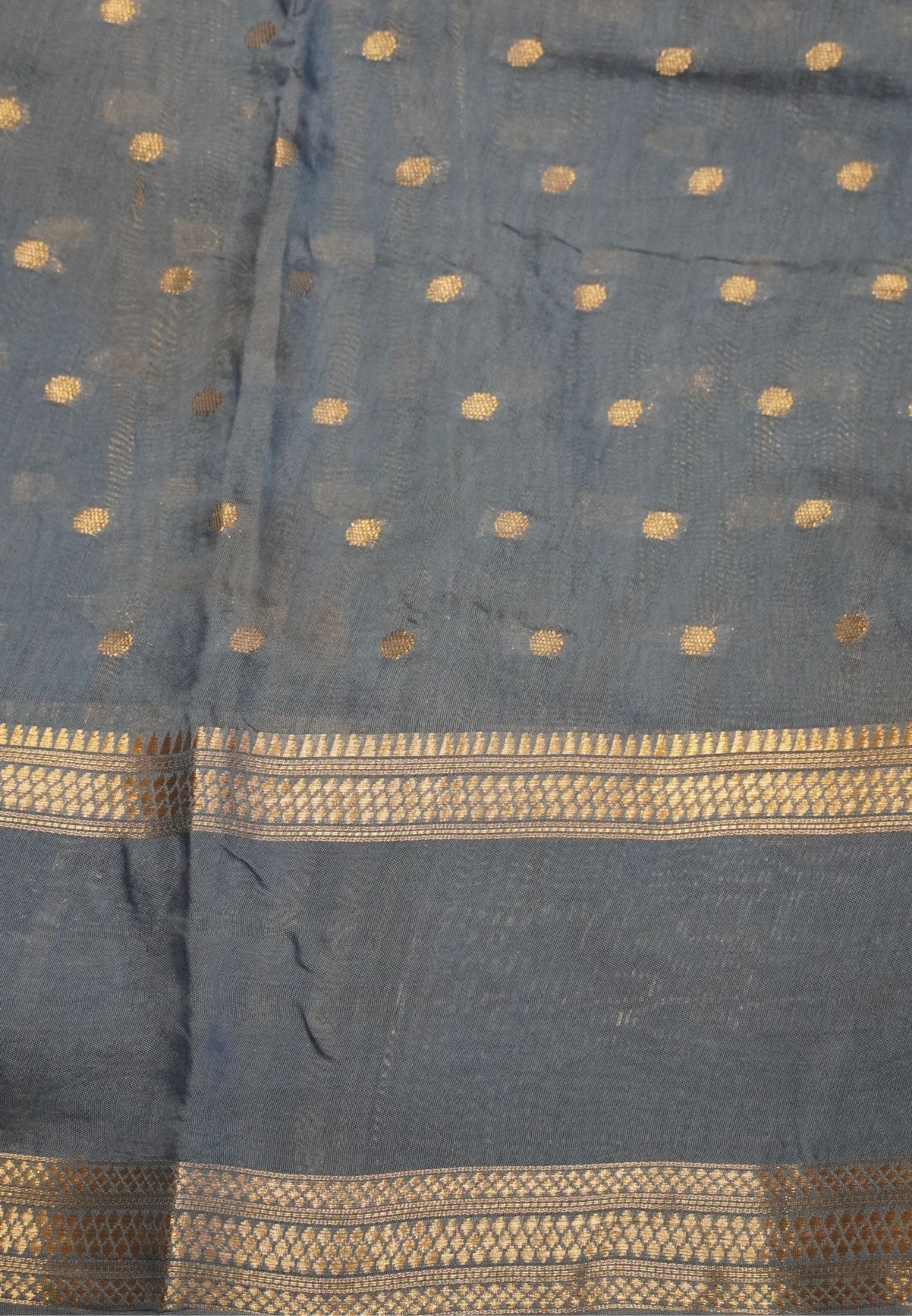 Viscose Saree – peacock Blue with Rich Contrast Border