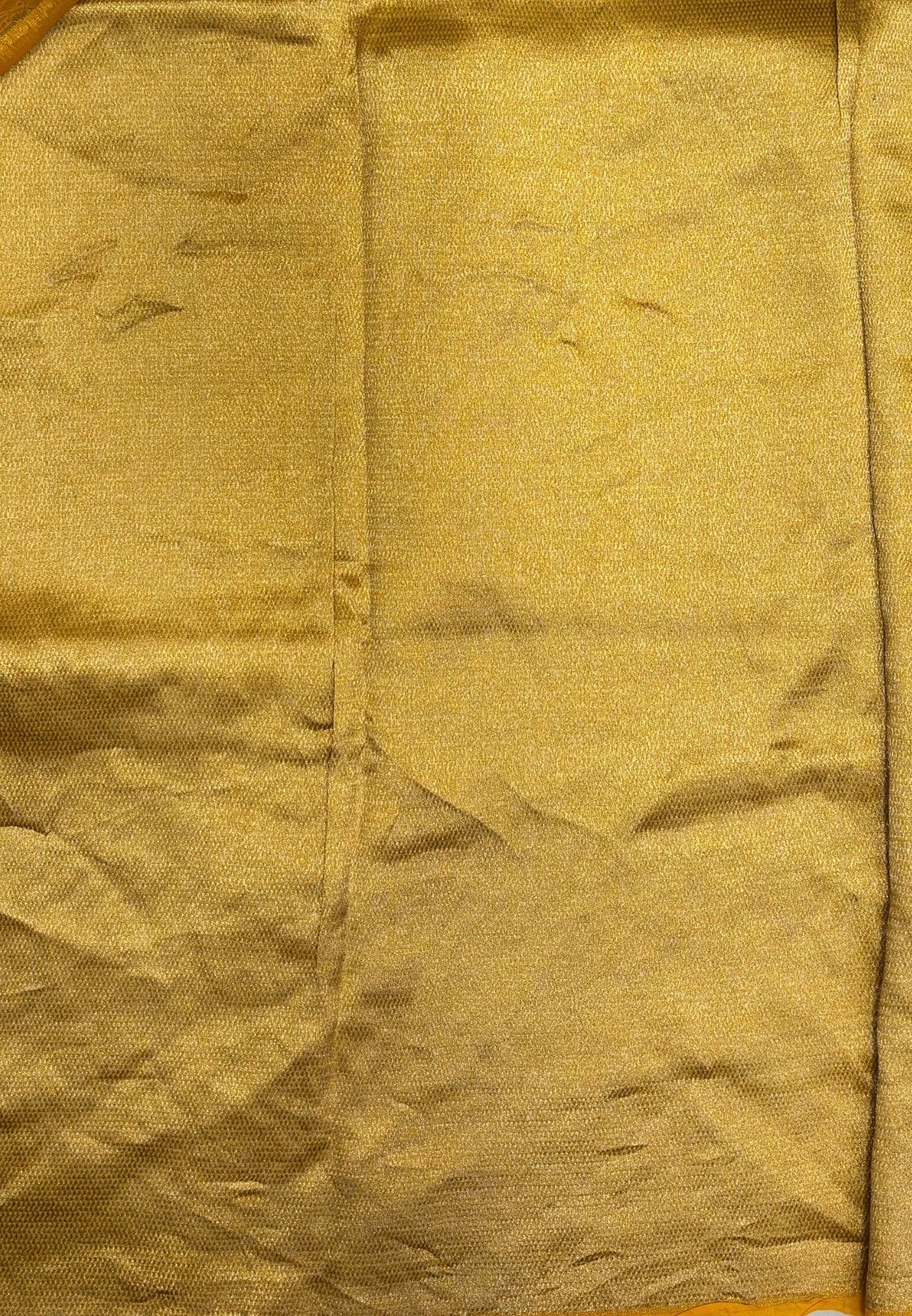 Pure Organza Tussar Saree-Yellow In Paisley Leaf Zari Border With Partly Pallu