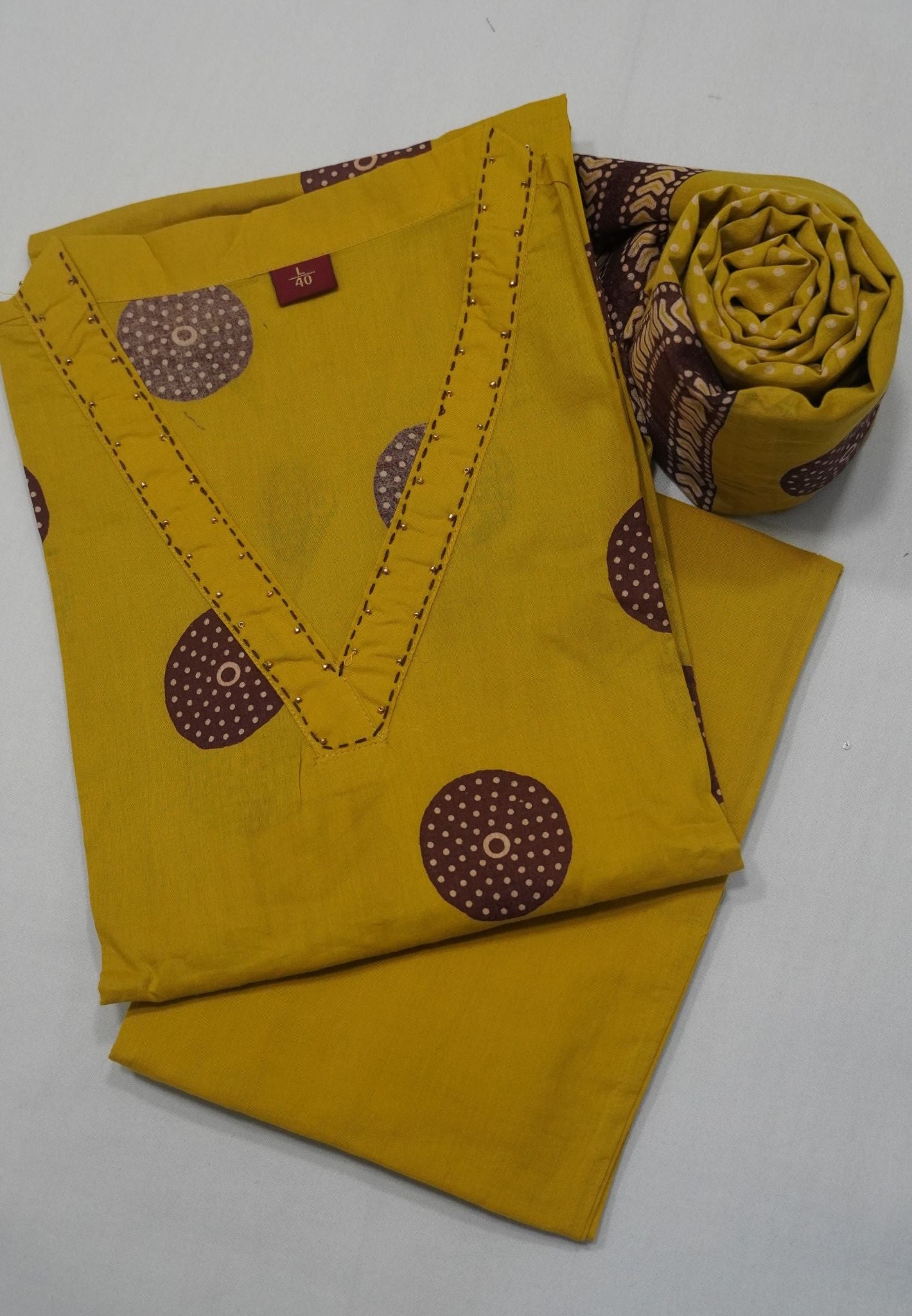 3pcs Salwar Suit -Y Neck