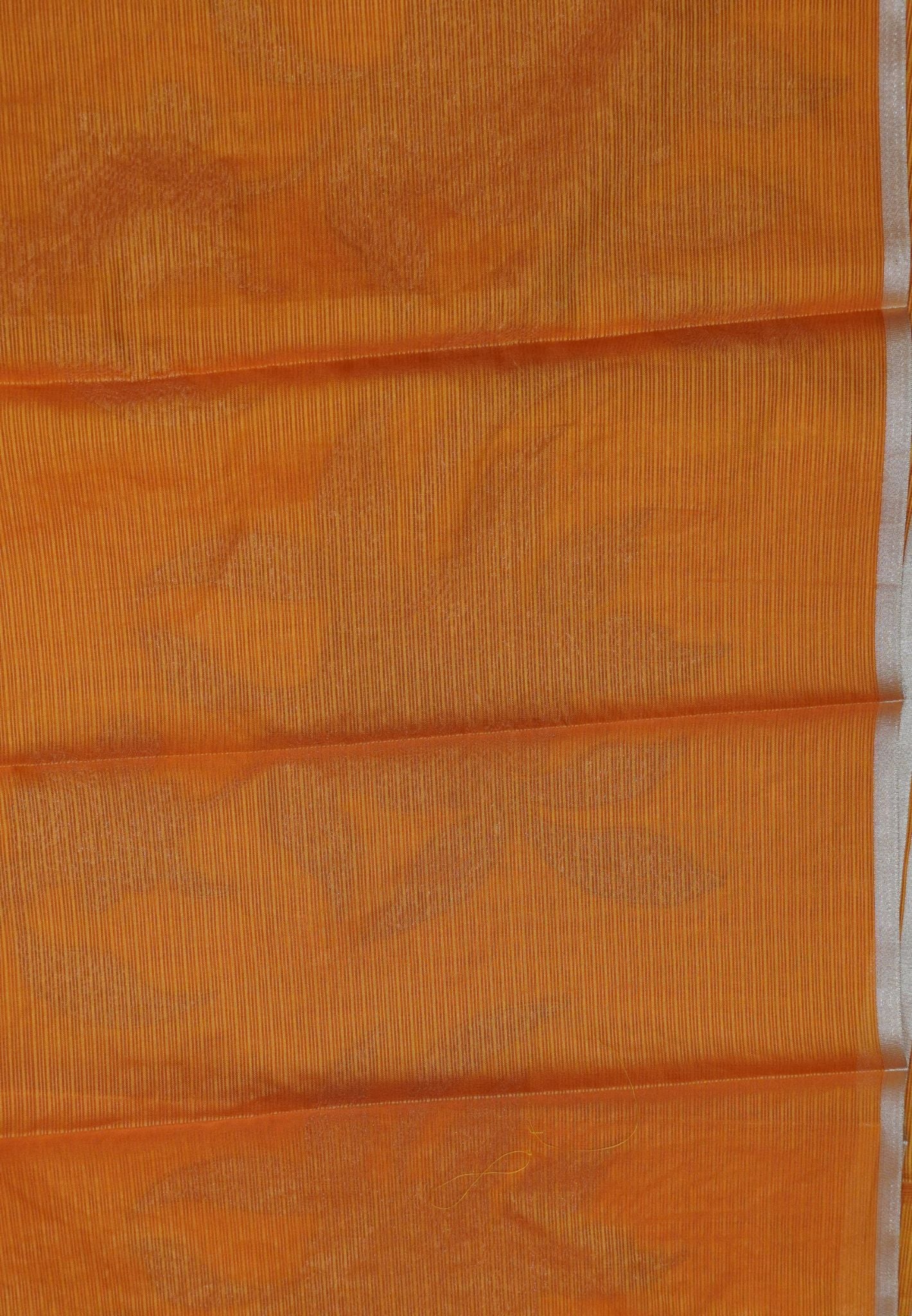 Kota Saree - Zari Work Floral Orange
