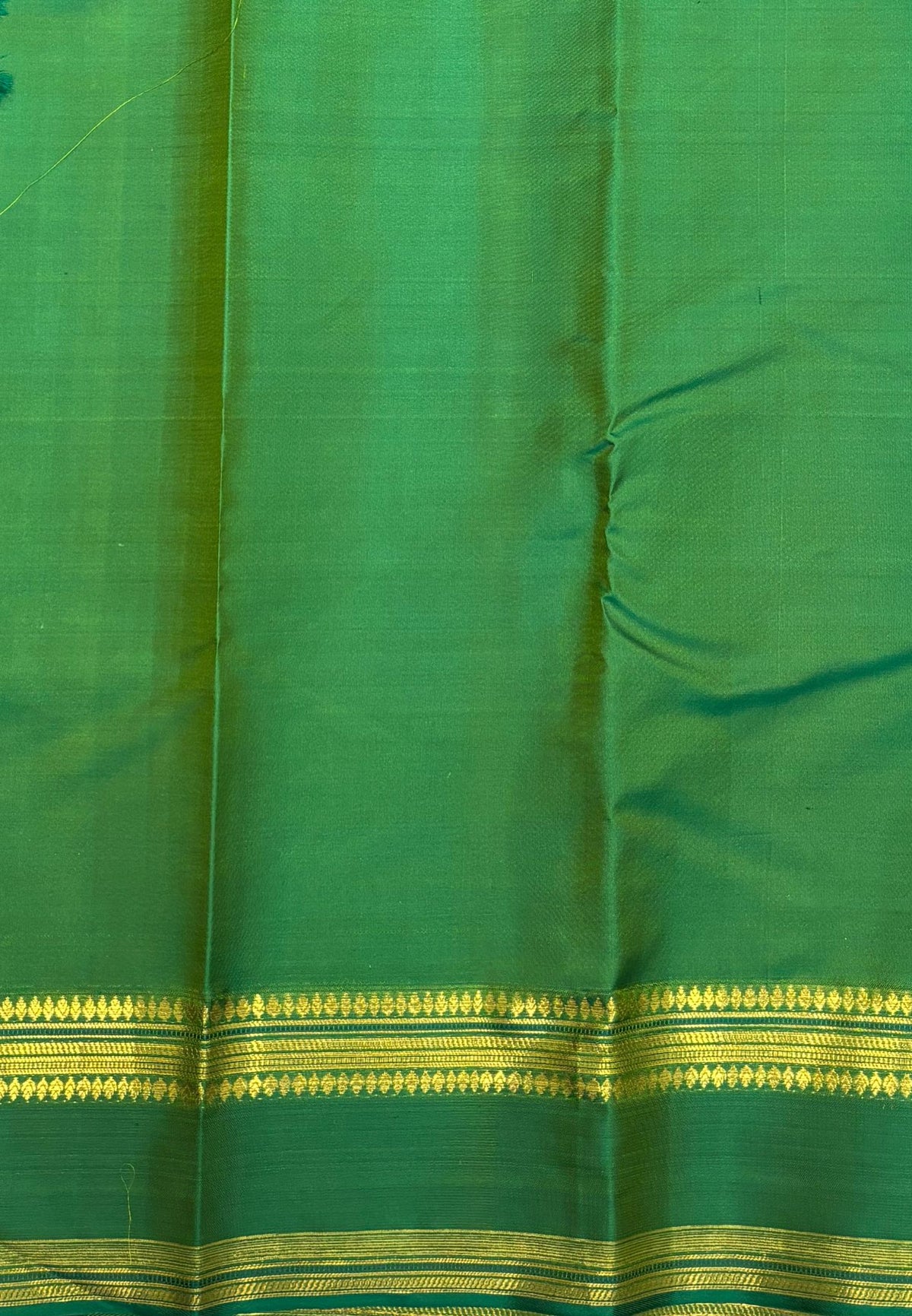 Pure Kanchipuram Silk Saree-Sky Blue in Floral Zari Brocade with Contrast Border