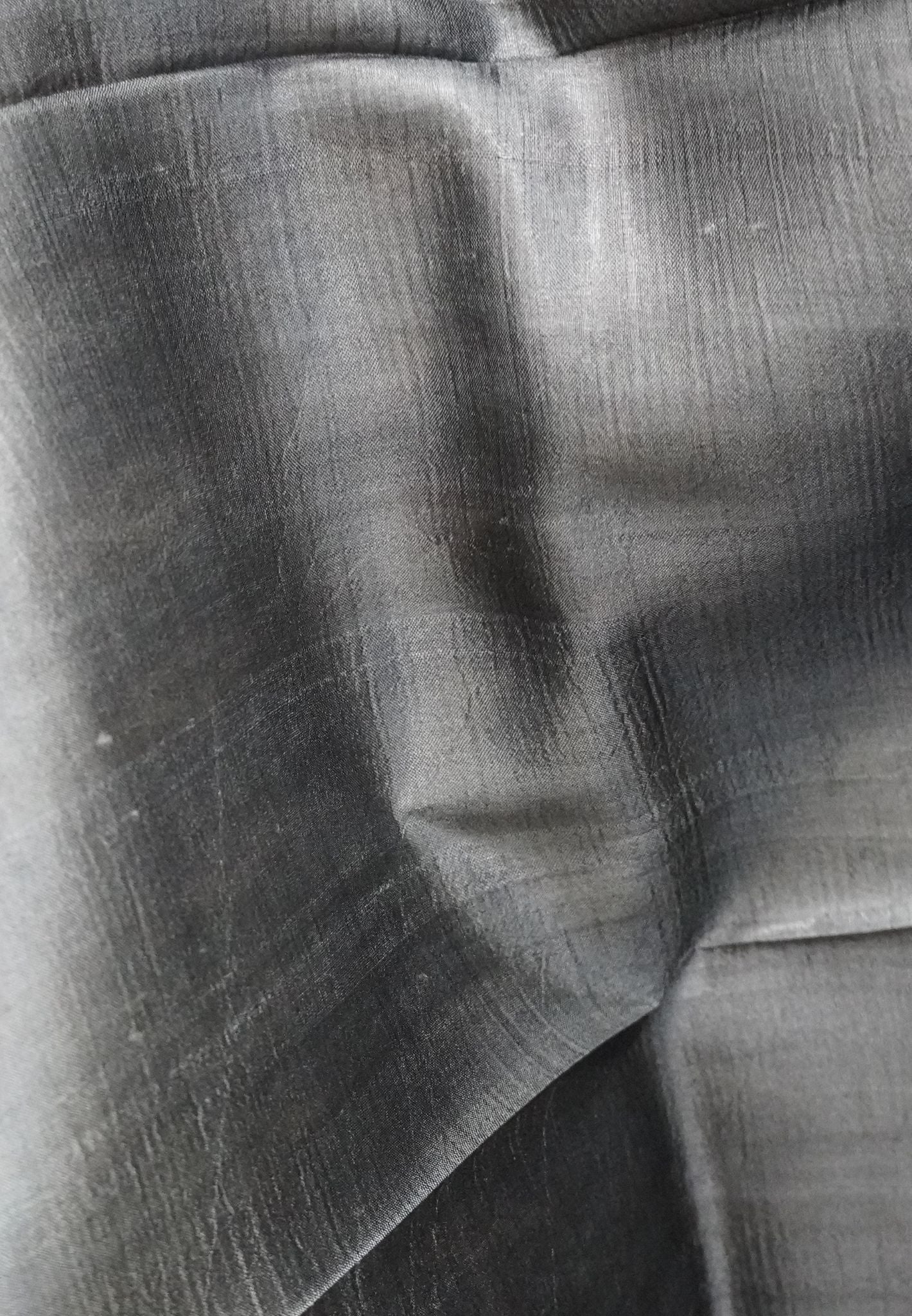 Pure Tussar Saree-Metalllic Green in Diamond Pattern