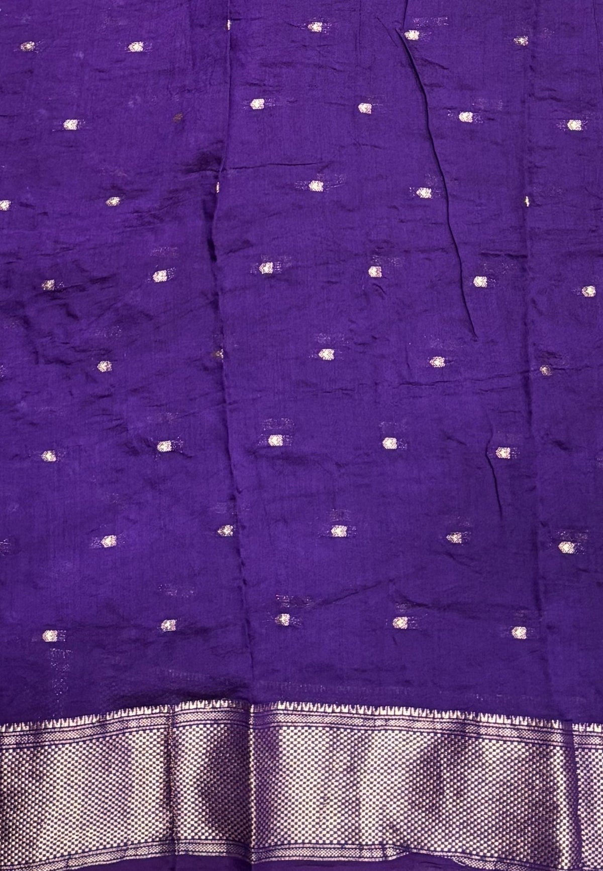Banarasi Bandeji Saree-Brick Red in Horizontal Stripe Zari Border