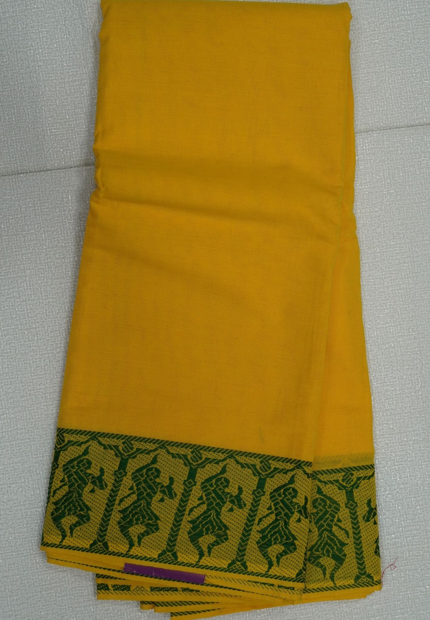 Cotton Dance Saree-Yellow