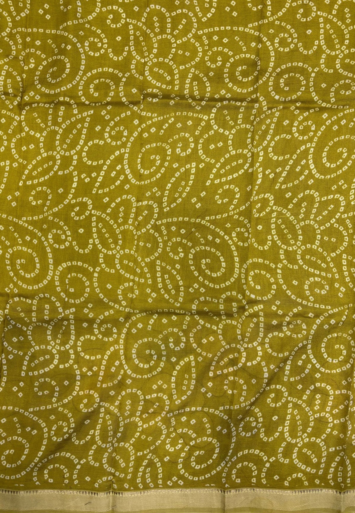 Pure Mangalgiri Silk Saree-Flourscent Green in Floral Print with Small Border