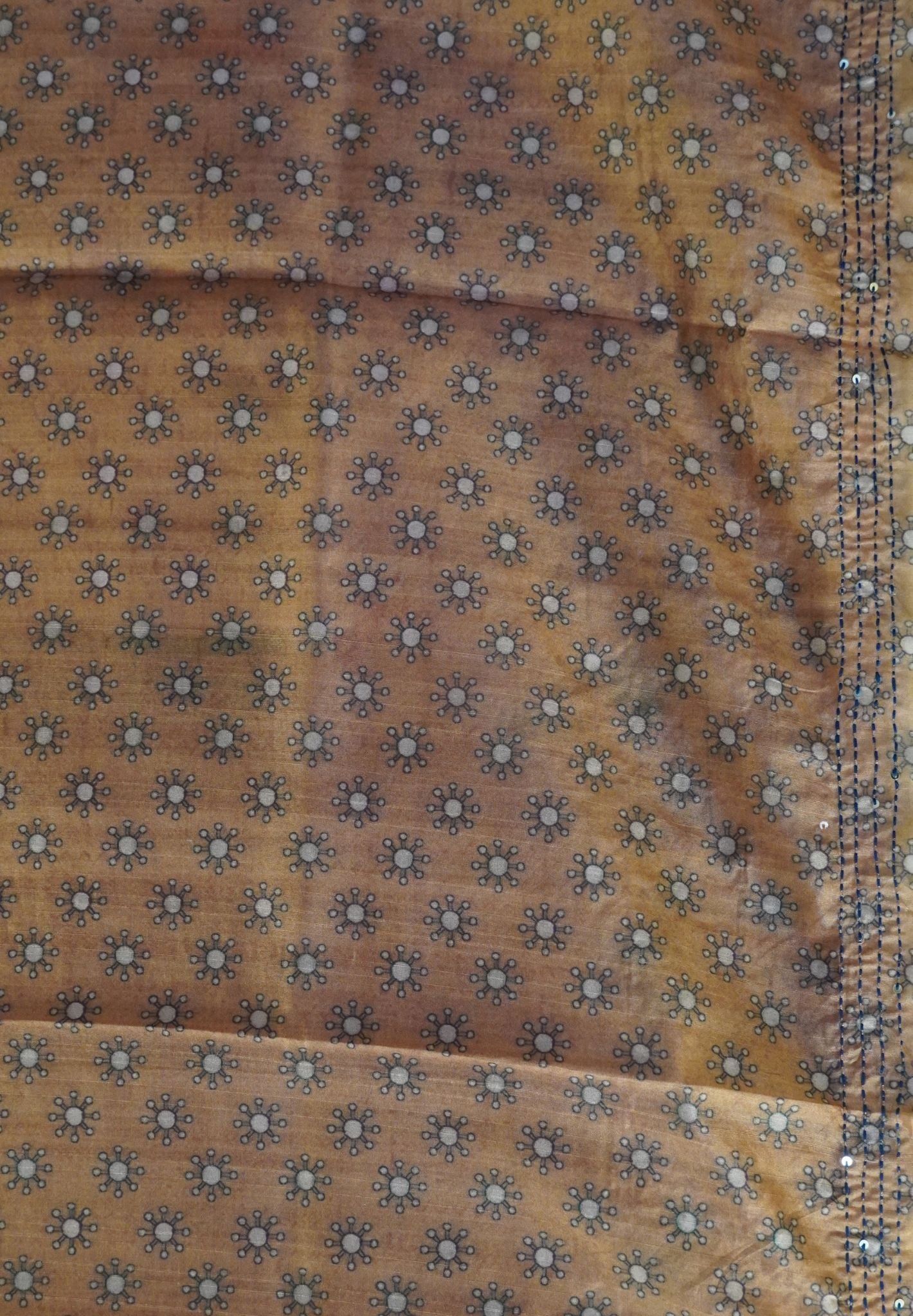Semi Tussar Saree - Mustard