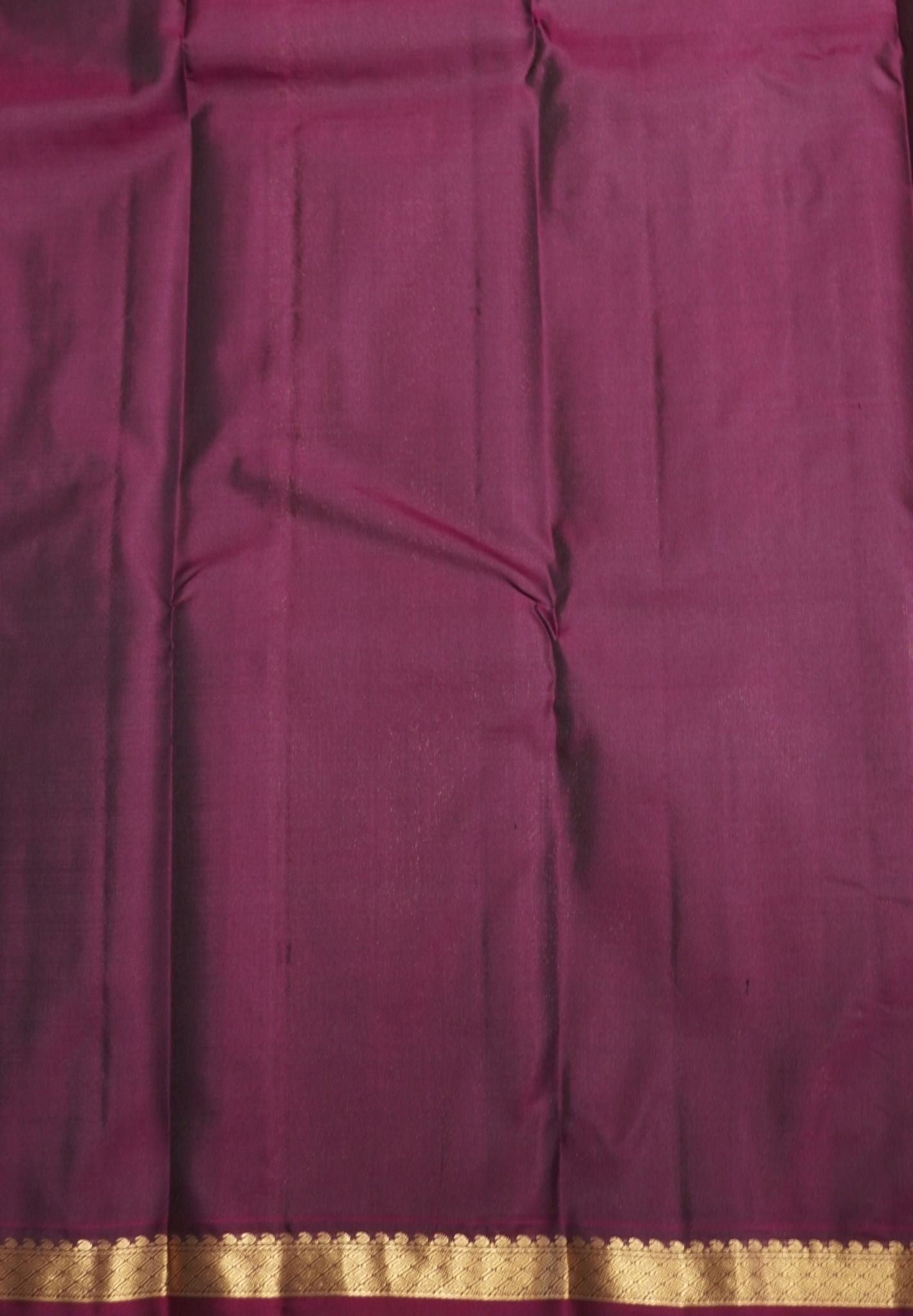 Pure Kanchipuram Silk Saree-Dark Green with Small Border