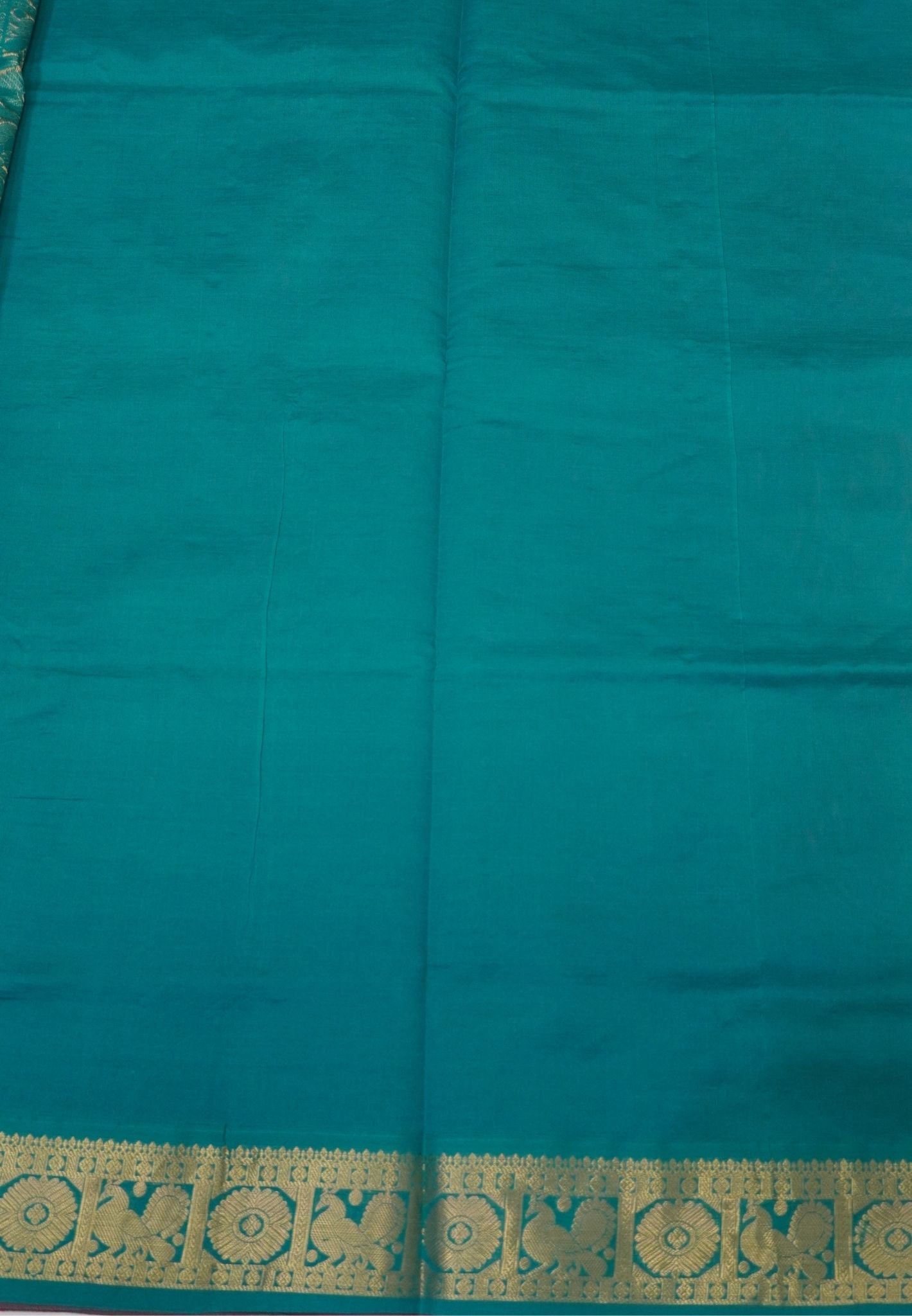 Pure Silk Cotton Saree-Maroon-Peacock Green