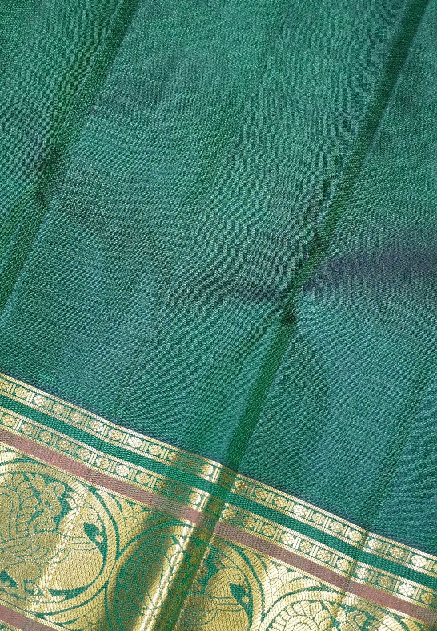 Pure Kanchipuram Silk -Dark Maroon