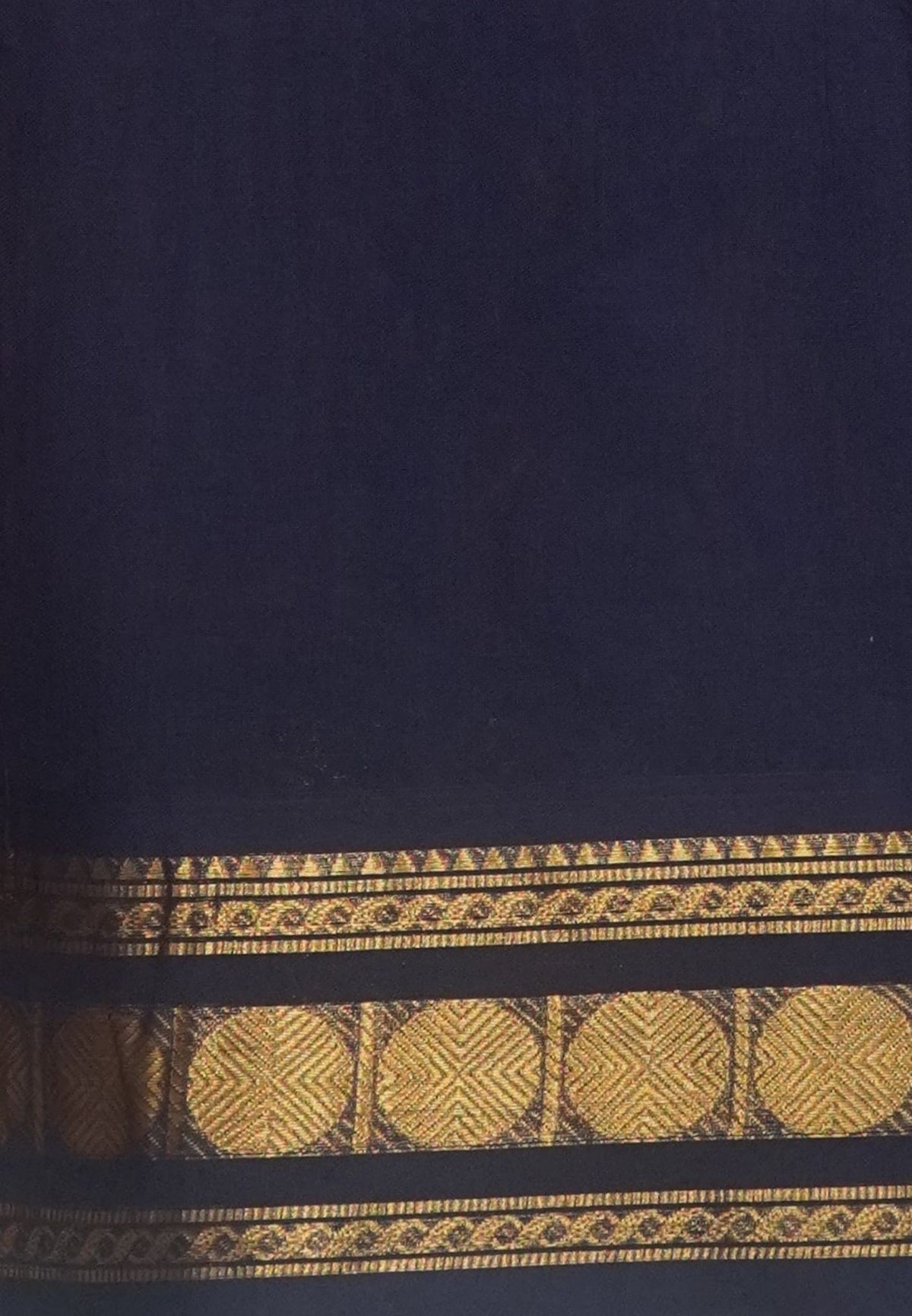 Rich Kanchi Cotton Saree-Mango Yellow with Contrast Border