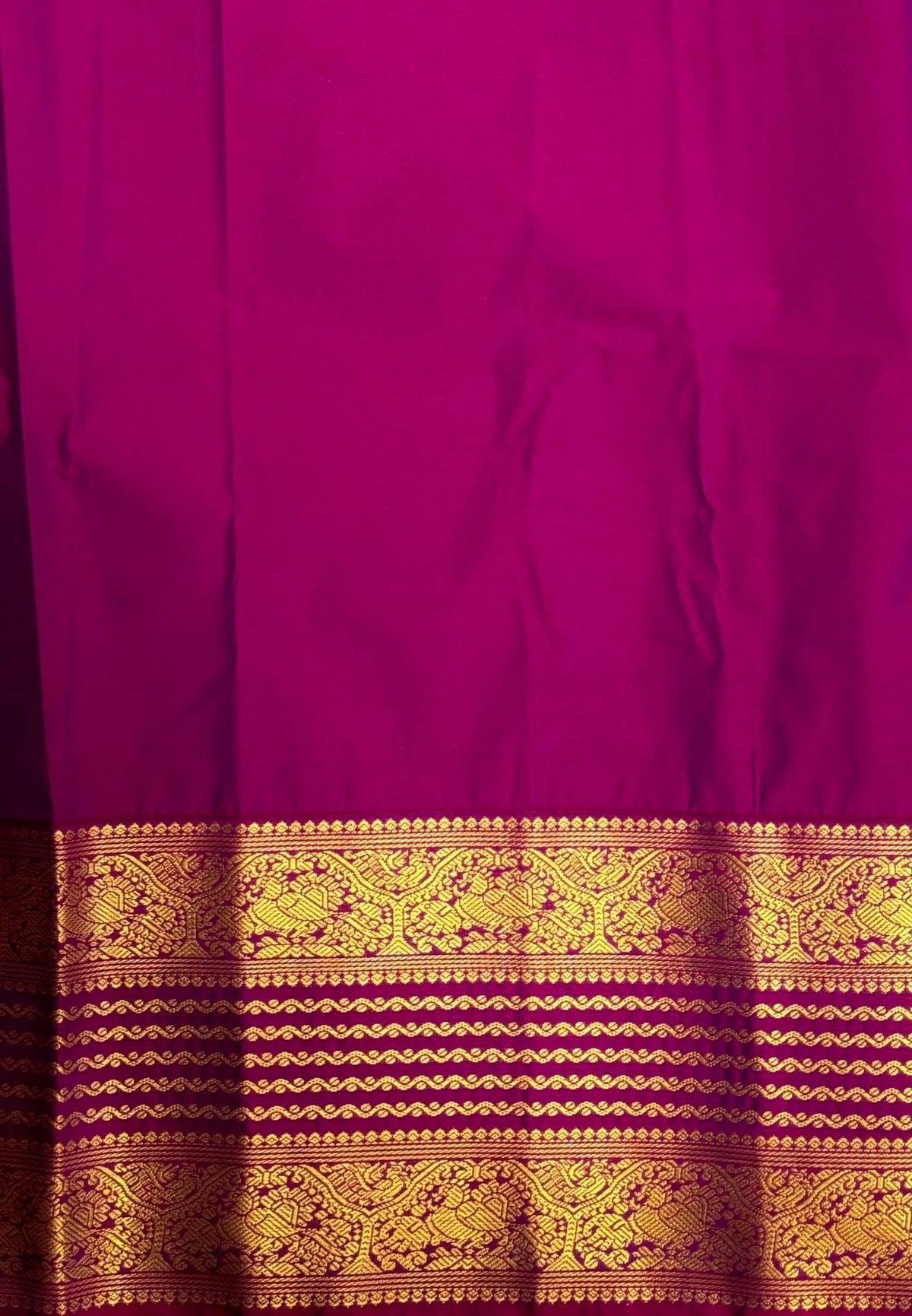 Budget Kanchipuram Saree-Olive Mist with Contrast Border