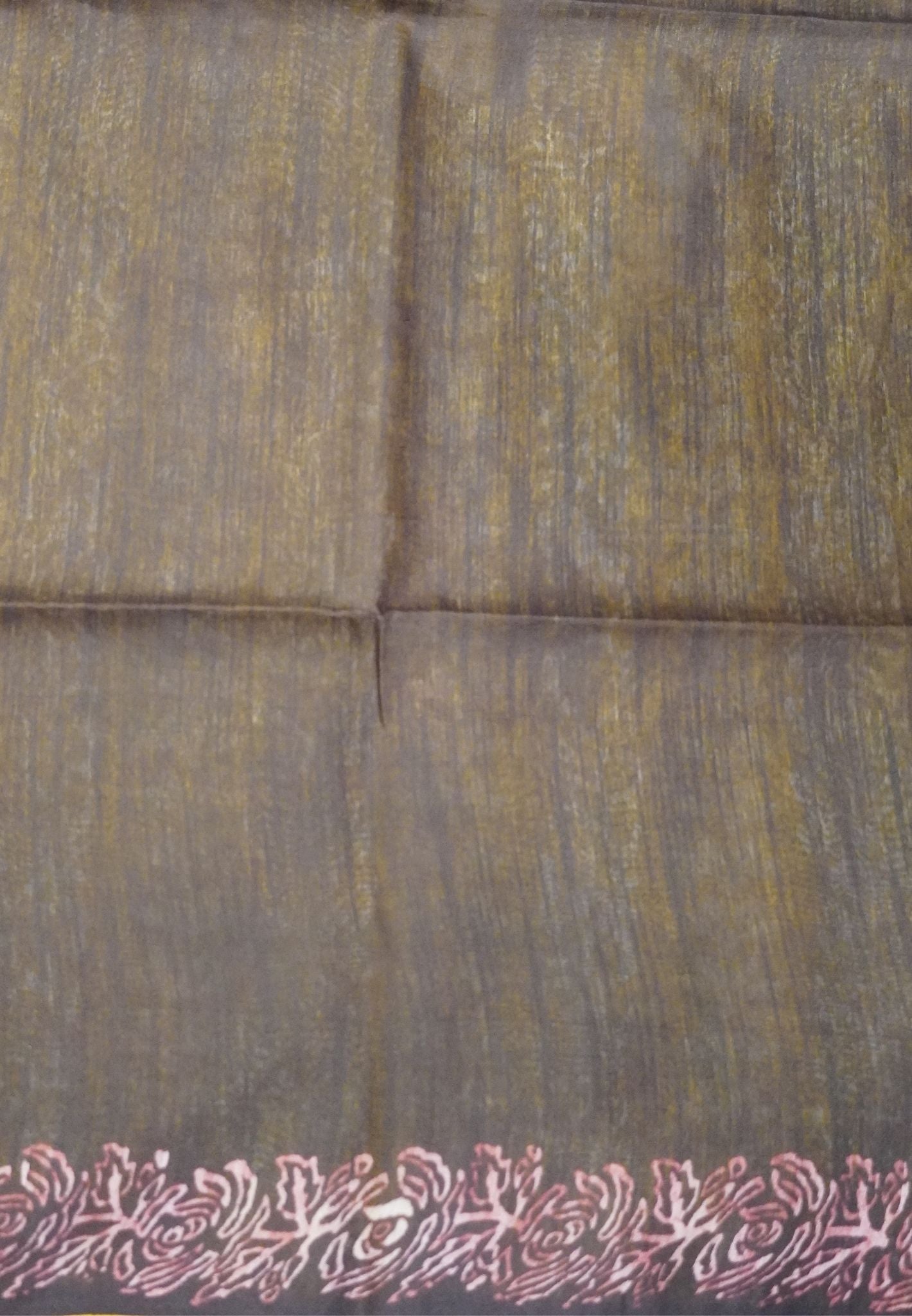 Bhagalpur Cotton Saree-Yellow