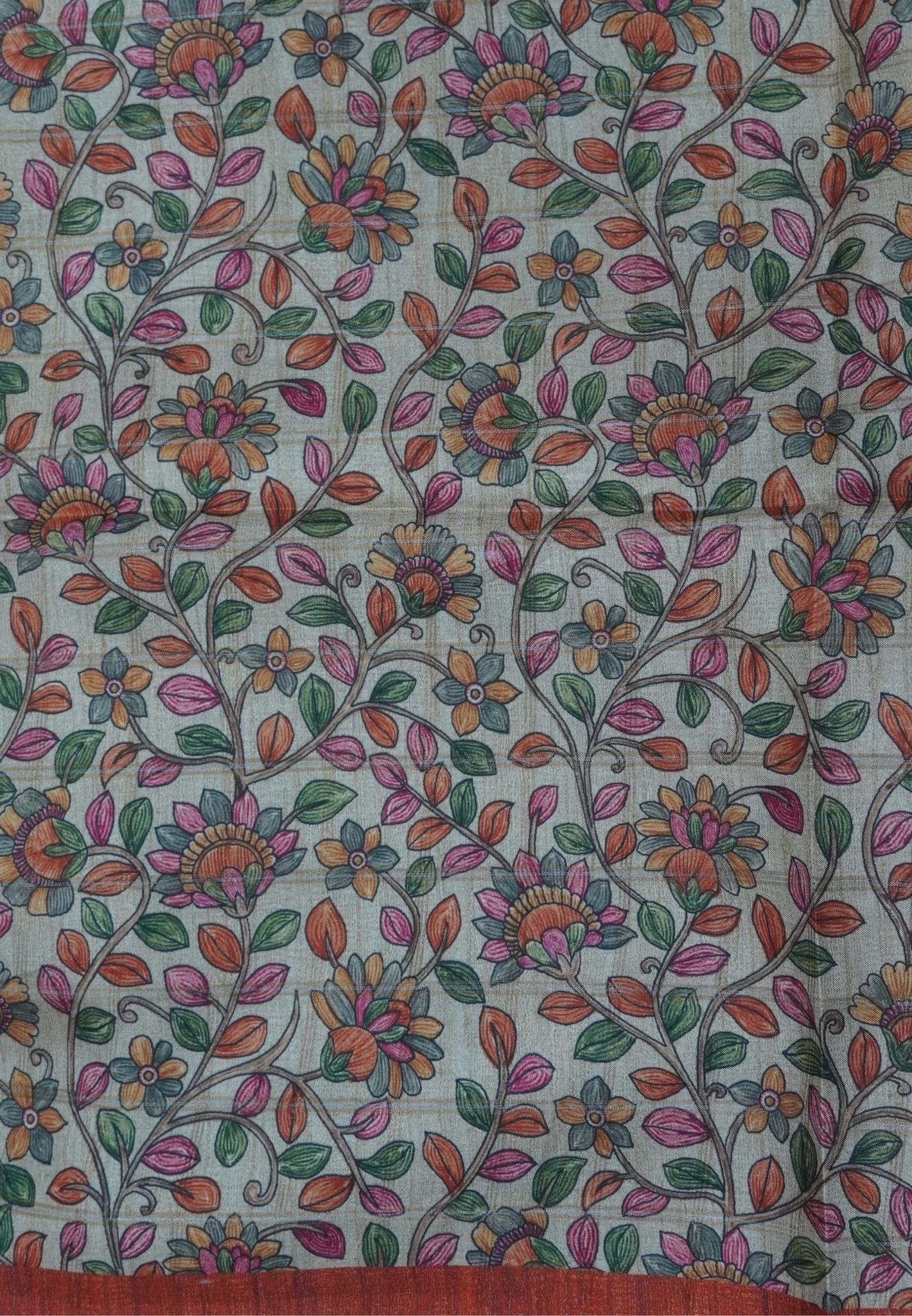 Semi Tussar Saree-Honey