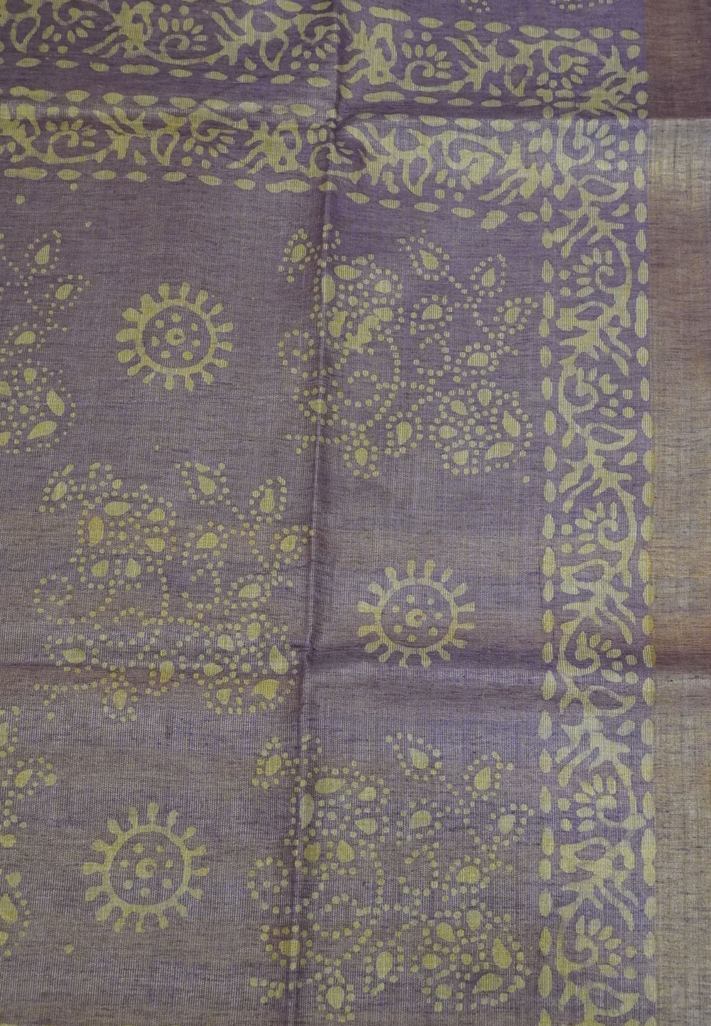 Bhagalpur Tissue Saree - Purple