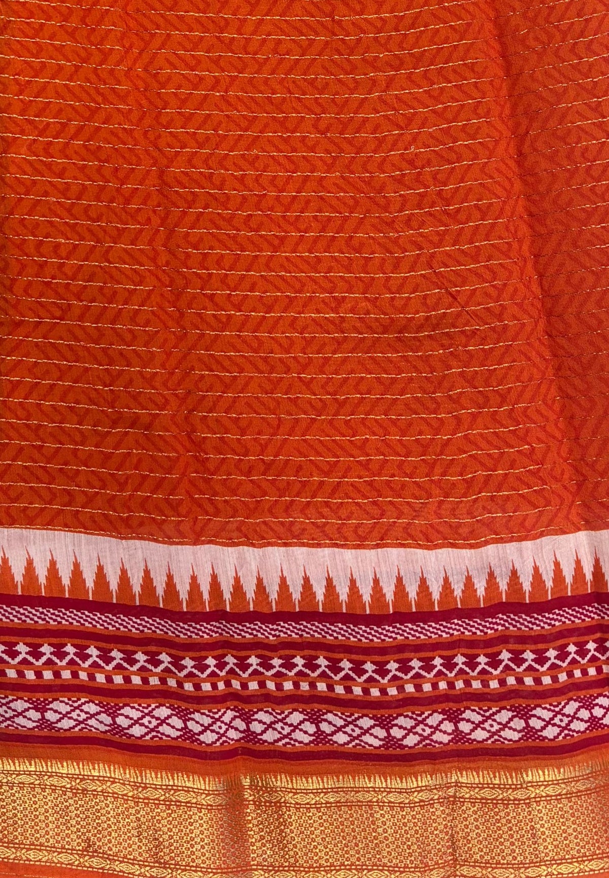 Soft Tussar Saree-Arraku in Tower Pattern Border