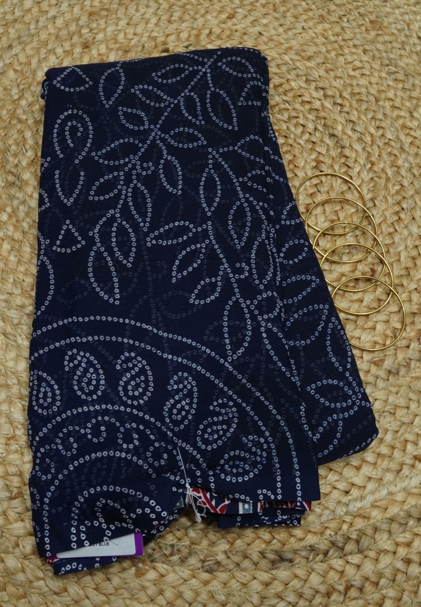 Chiffon Saree -Navy Blue
