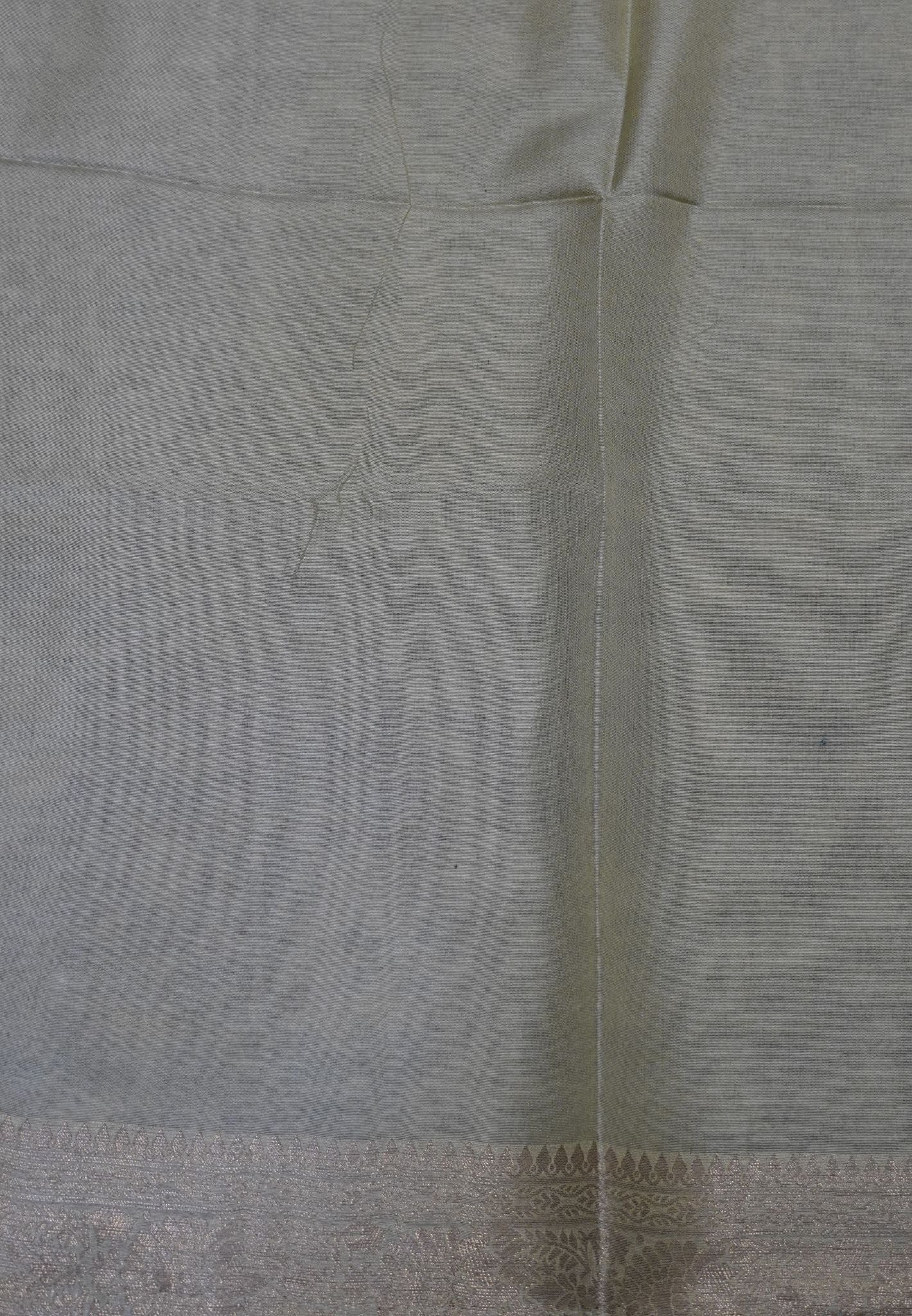Soft Tussar Saree - Baby Green
