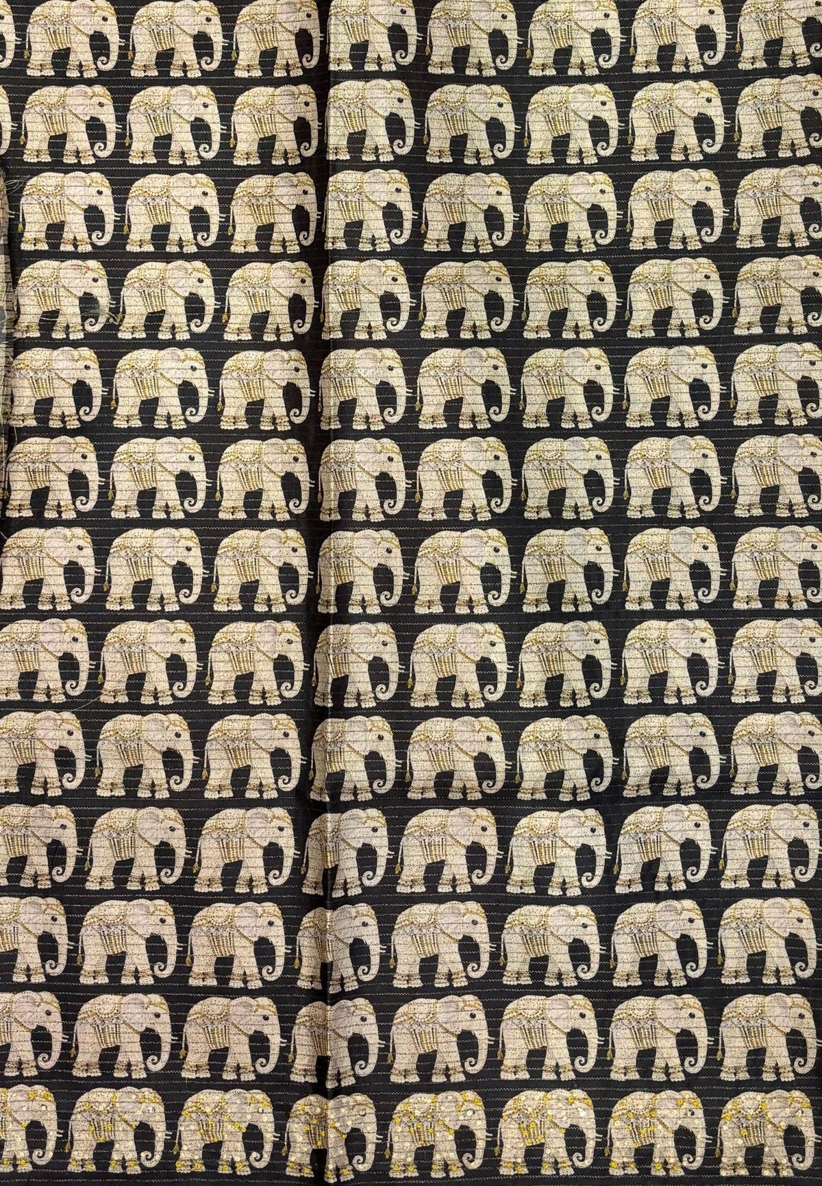 Tussar Saree-Red In Elephant Motif Border