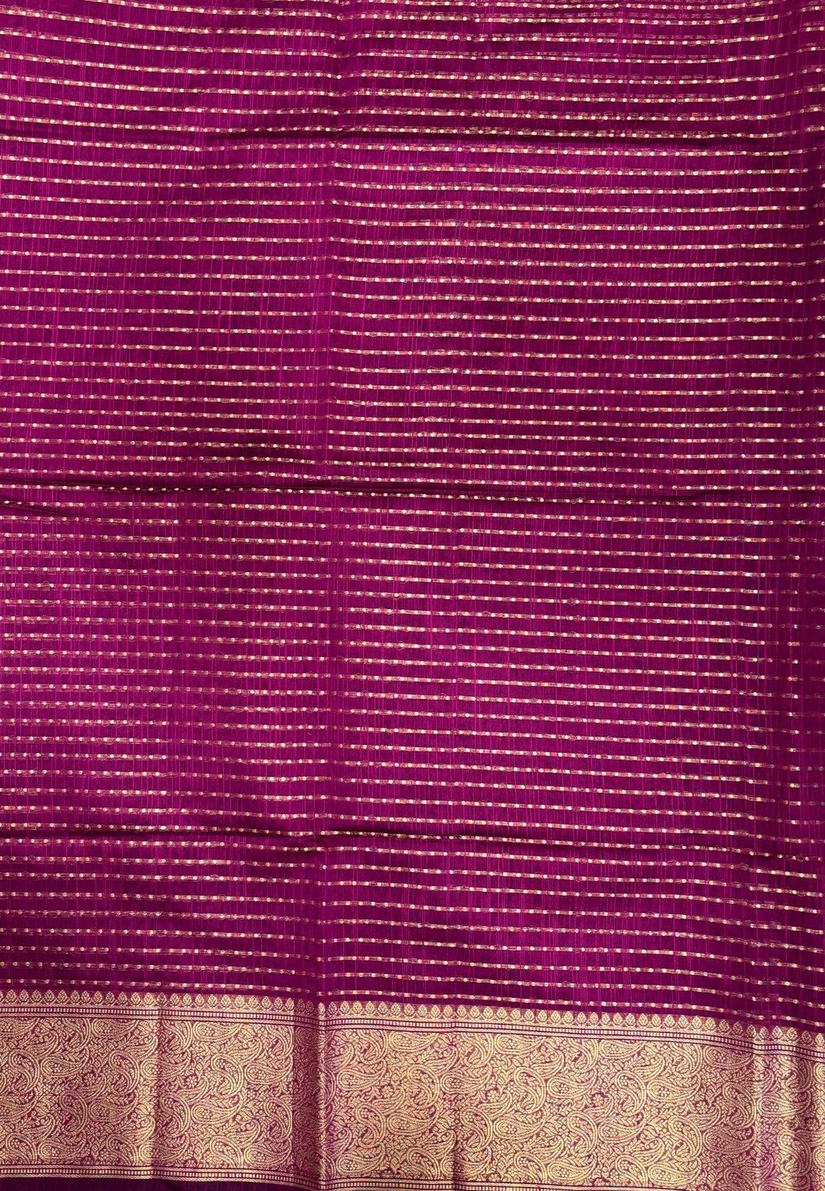 Handloom Cotton Saree-Wine in 1000 Butta Pattern