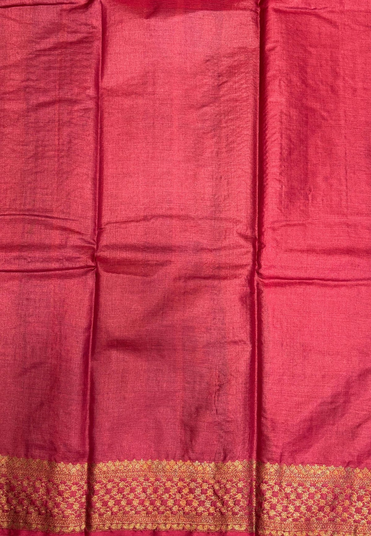 Pure Tussar Saree-Navy Blue In Geometric Diamond Zari With Contrast Border