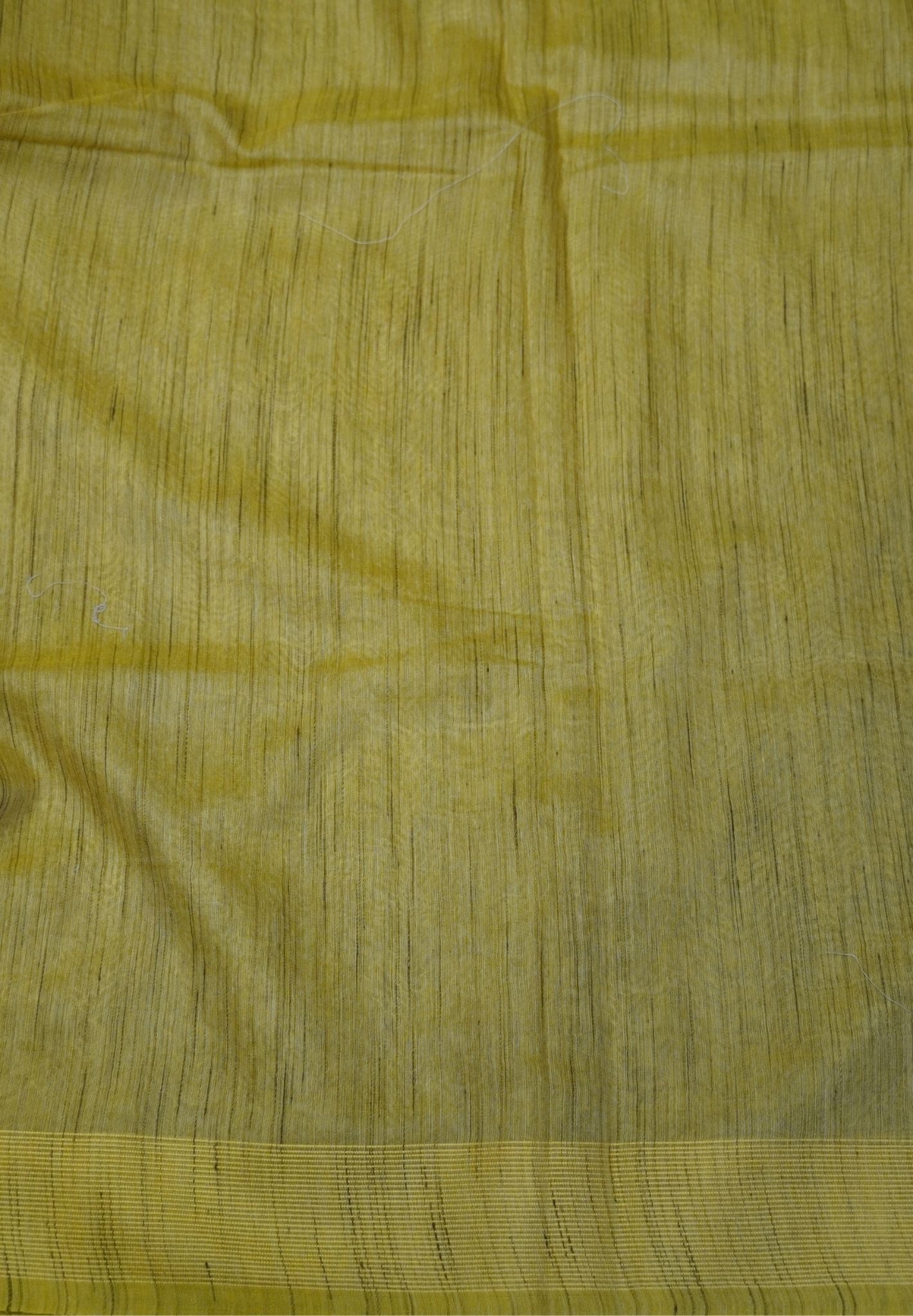 Kota Tussar Saree-Yellow Embroidery