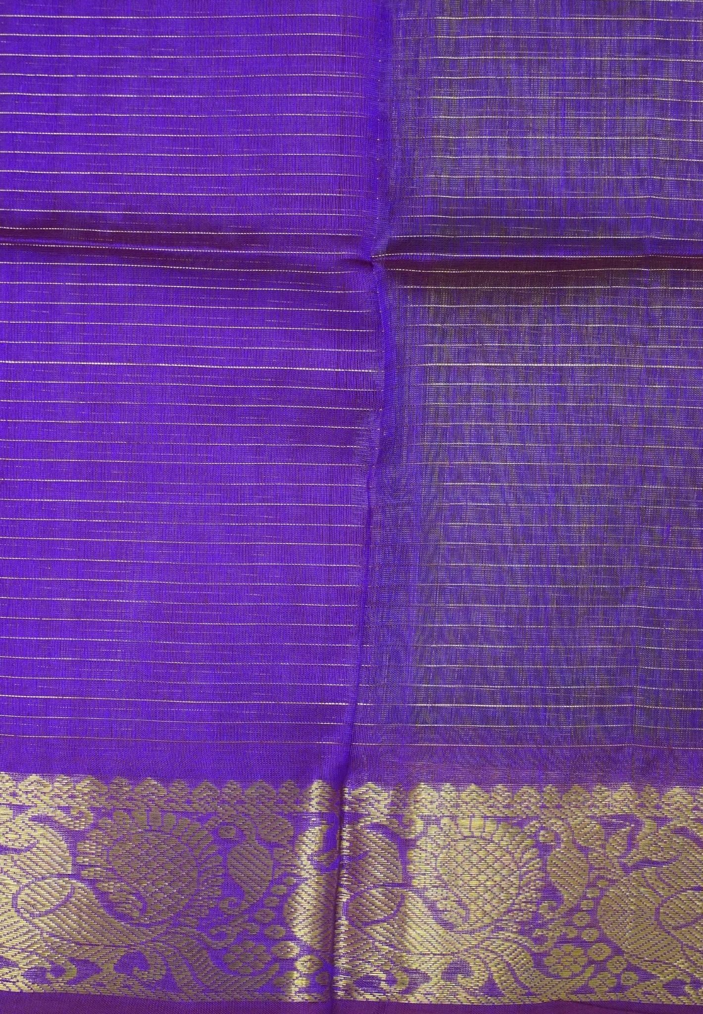 Pure Silk Cotton Saree – Parrot Green in Classic Checkered Weave