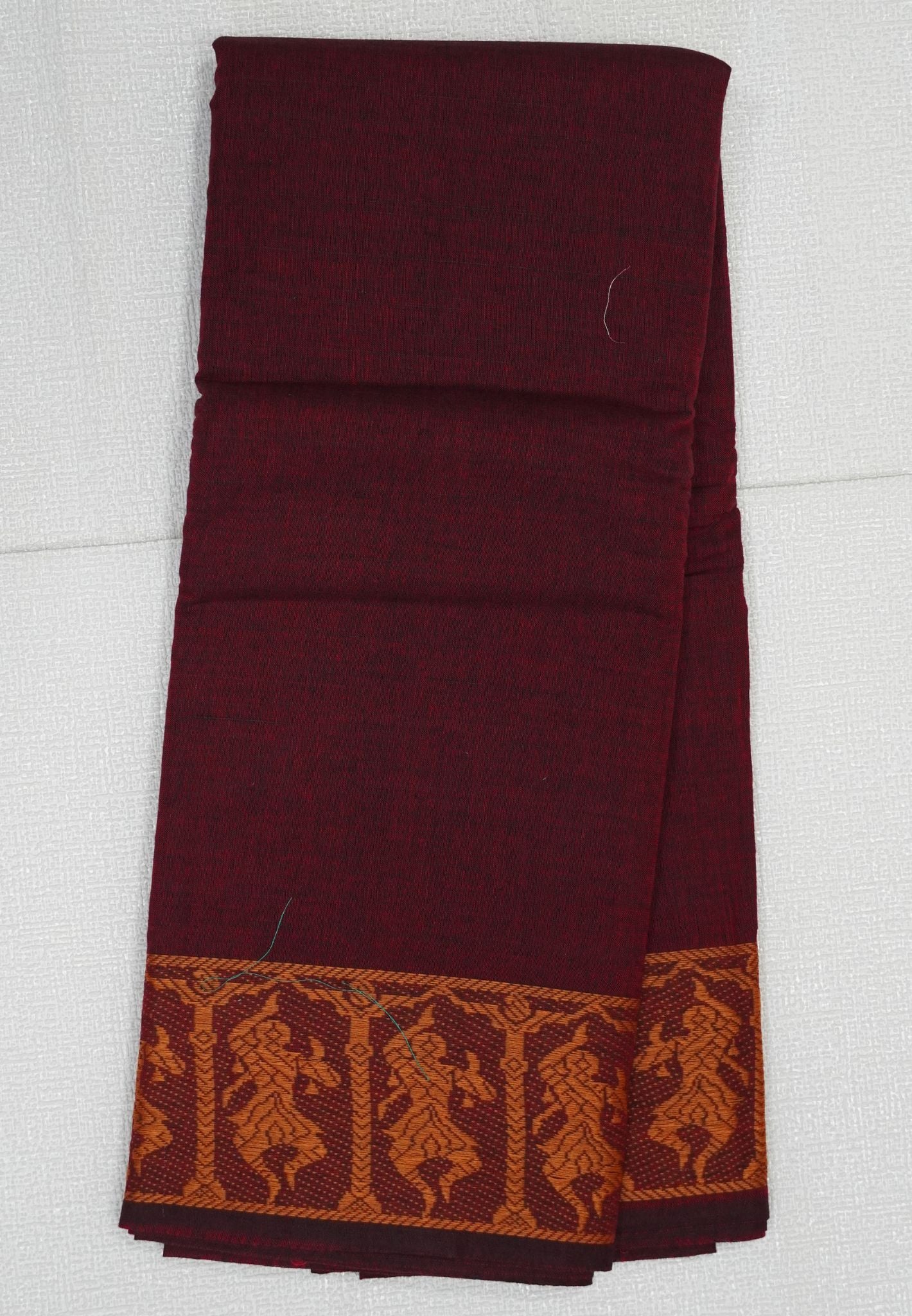 Cotton Dance Saree-Maroon