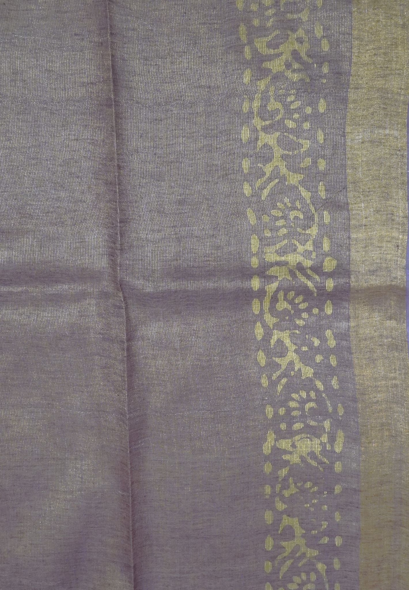 Bhagalpur Tissue Saree - Purple