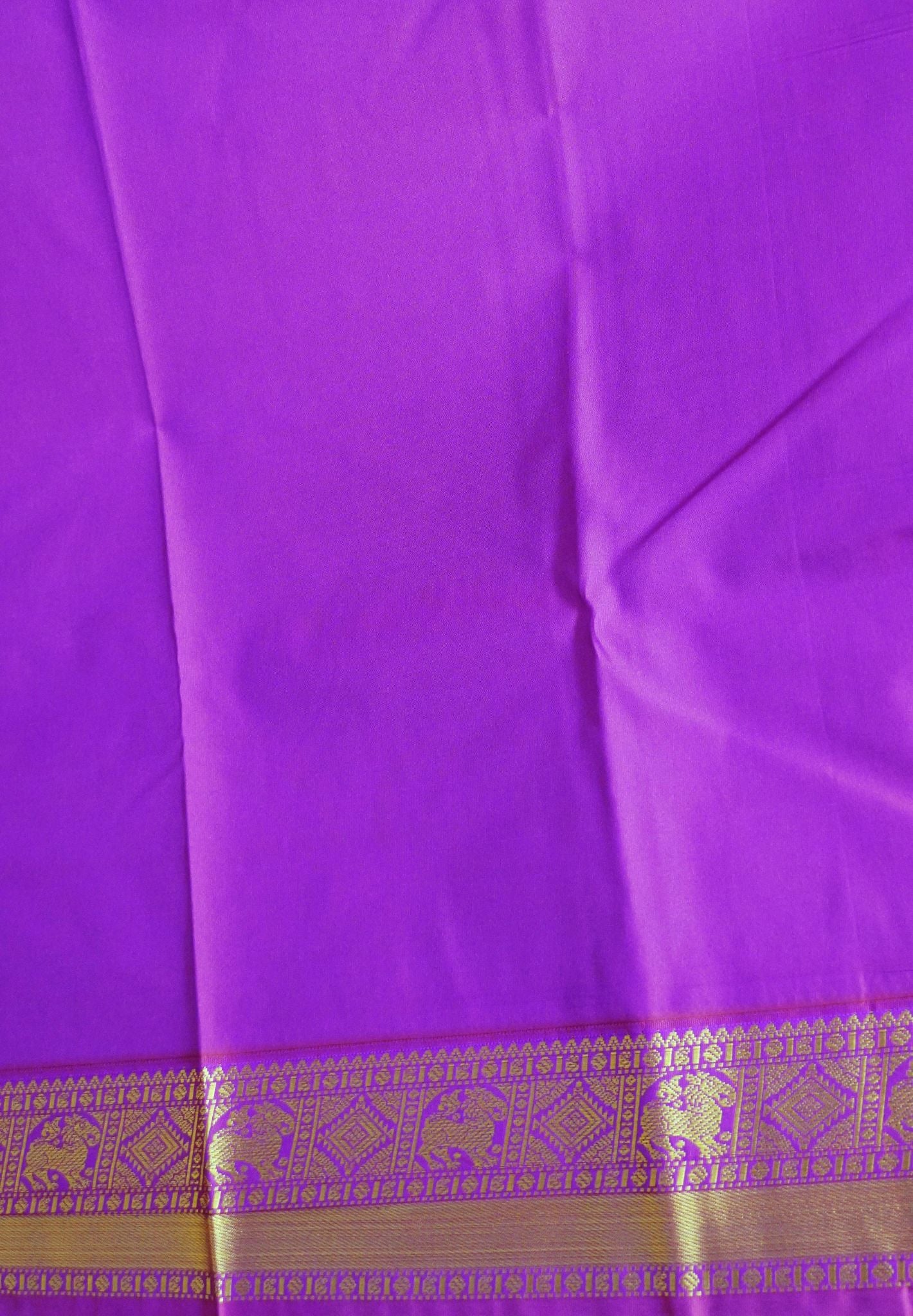 Semi Silk Saree-Cream with Contrast Zari Border