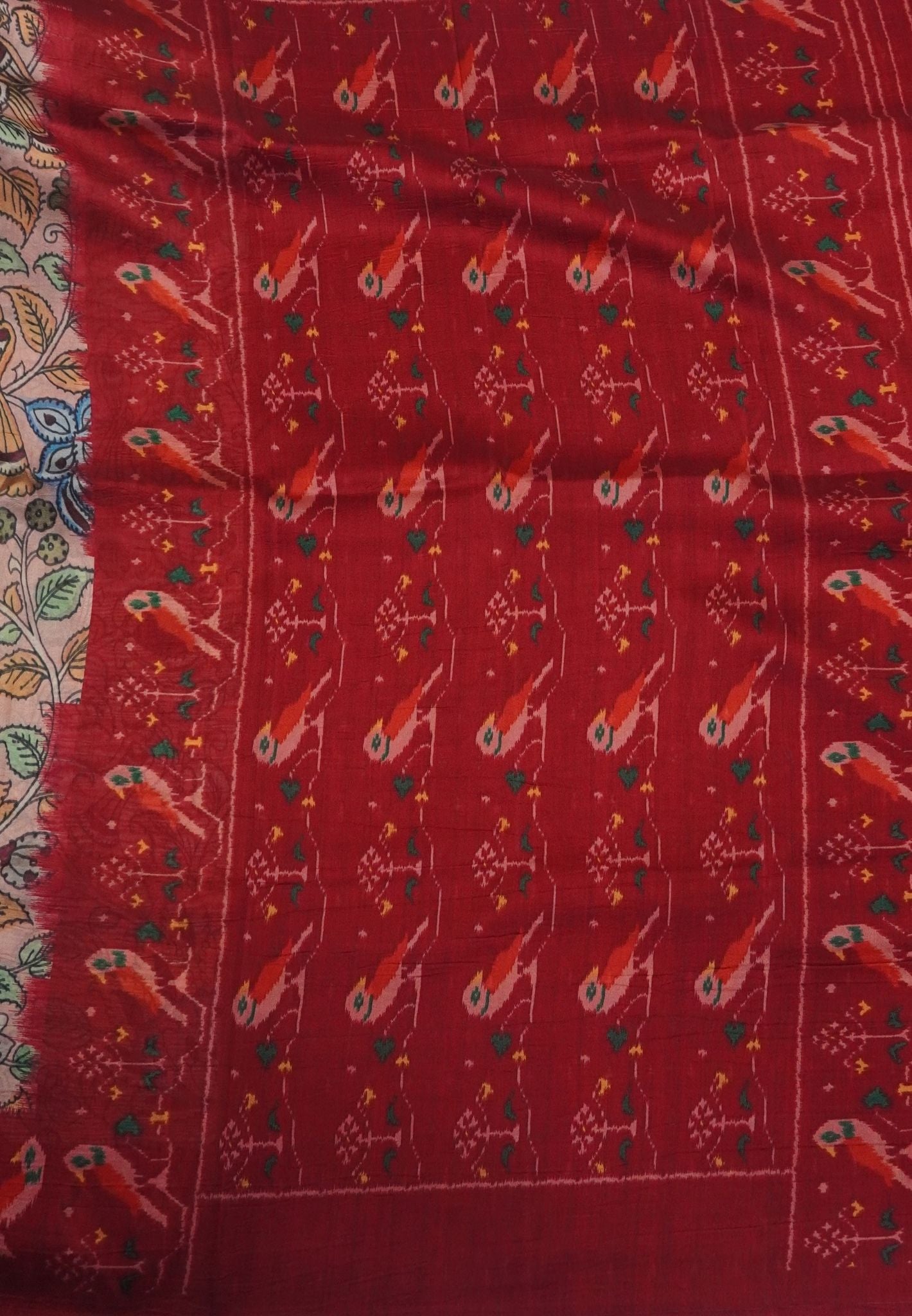 Premium Silk Saree-Dusky Orange
