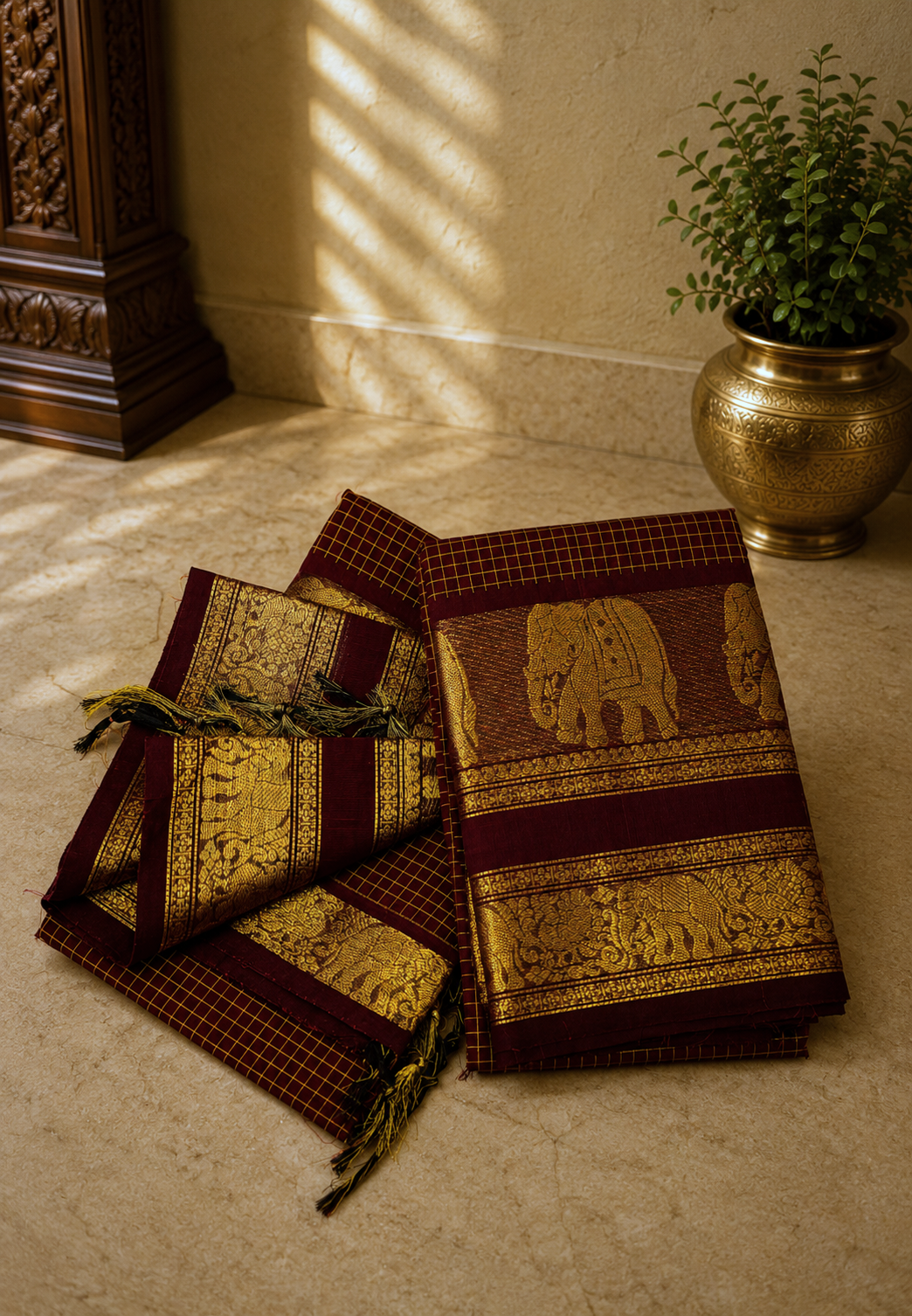 Chettinadu Cotton 2Pc Salwar Material-Arakku
