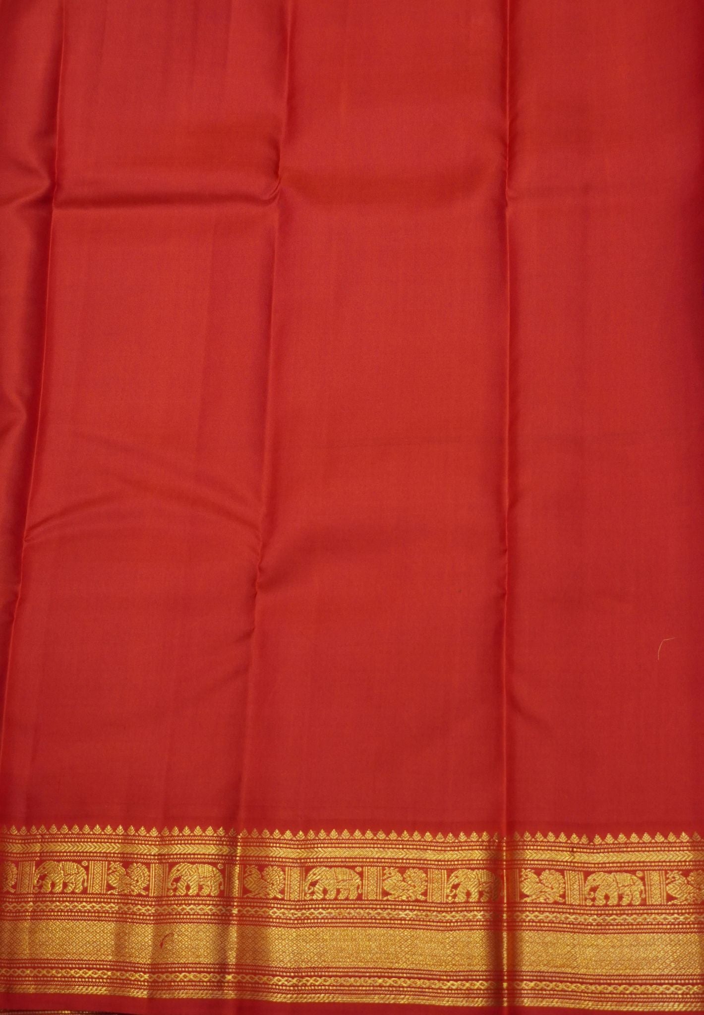 Pure Korvai Kanchipuram Silk Saree-Turquoise blue-Orange with peacock butta
