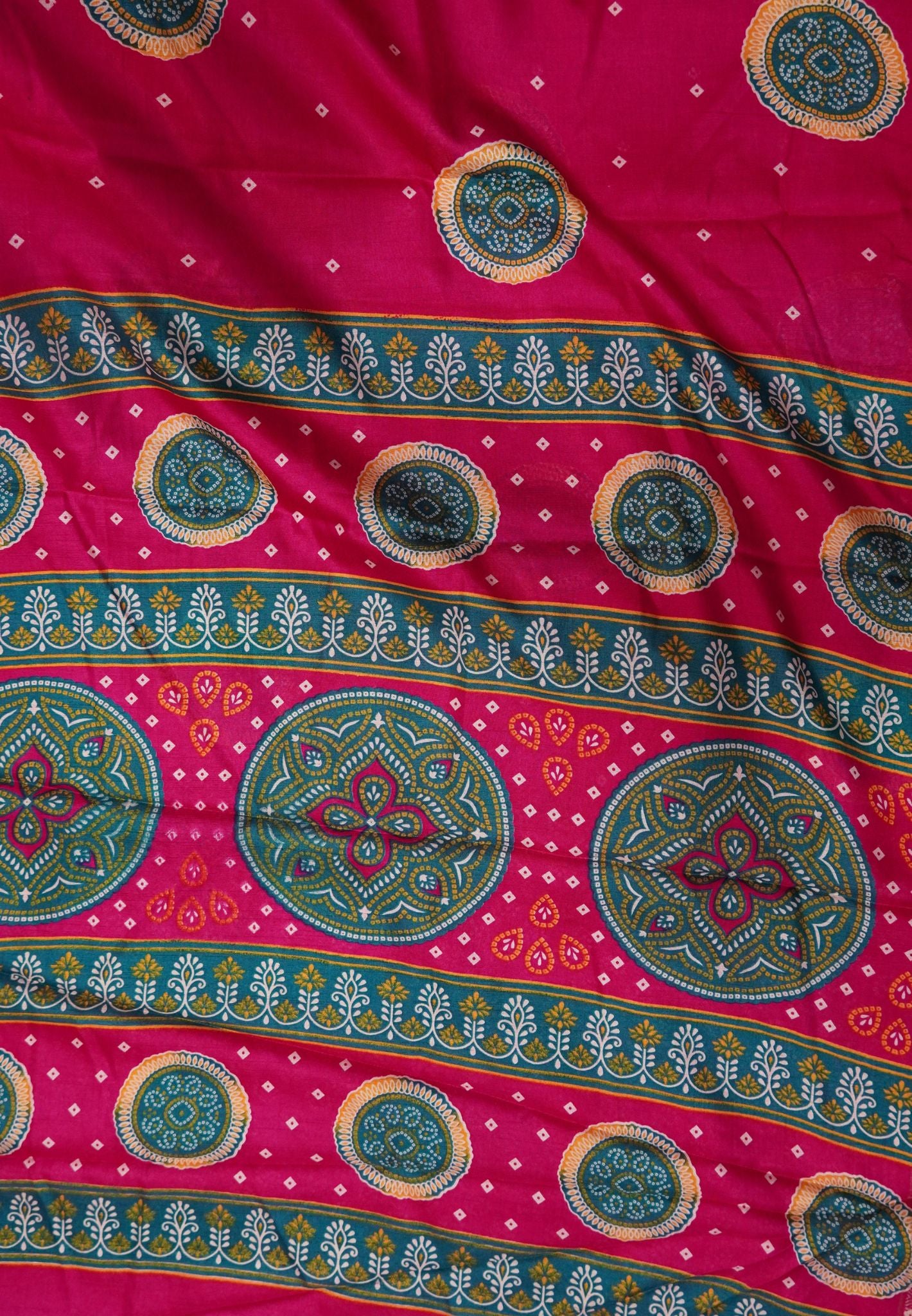 Dola Saree-Pink in Kolam patteran with Small Border
