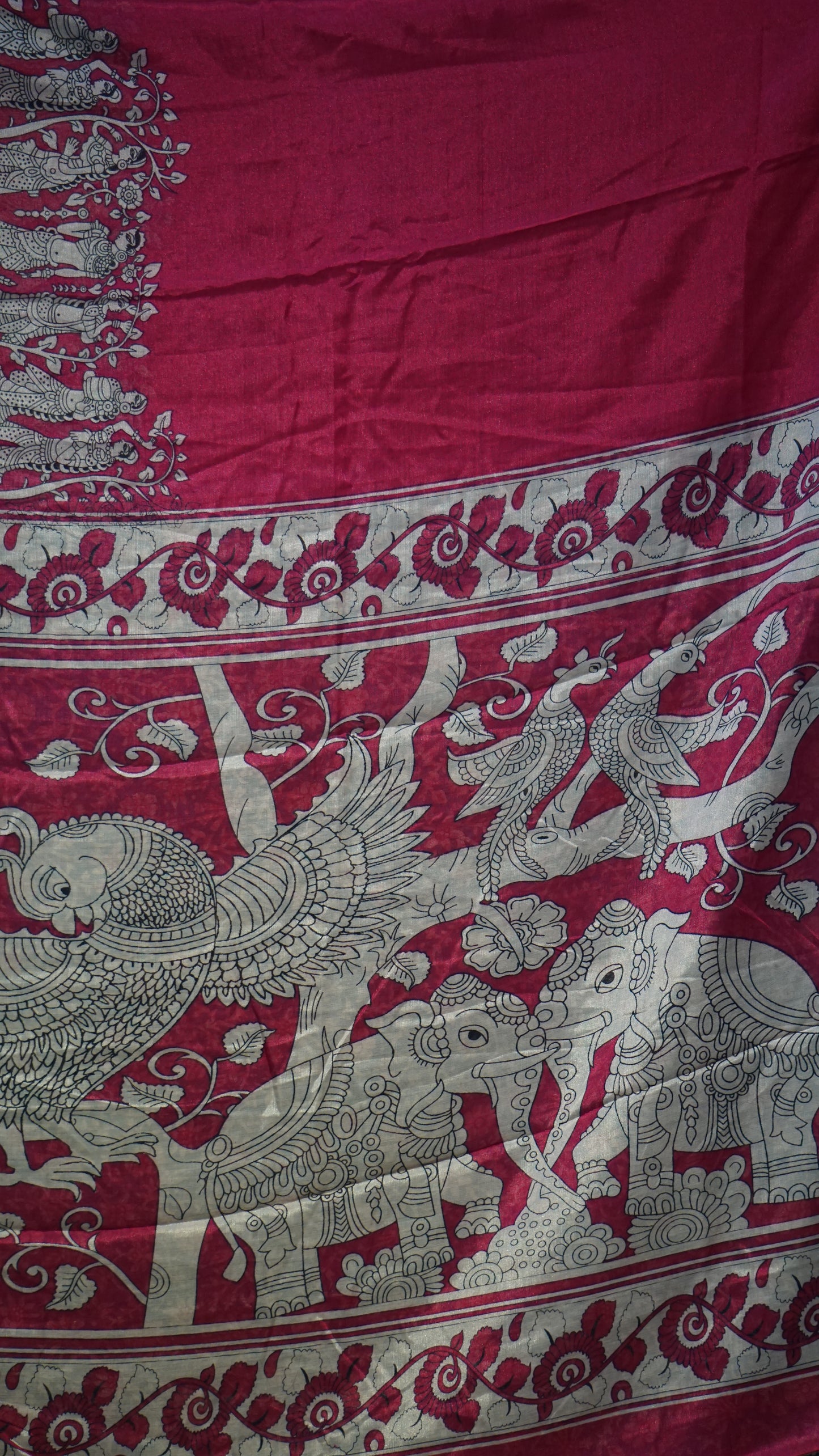 Chiralam Saree Pink