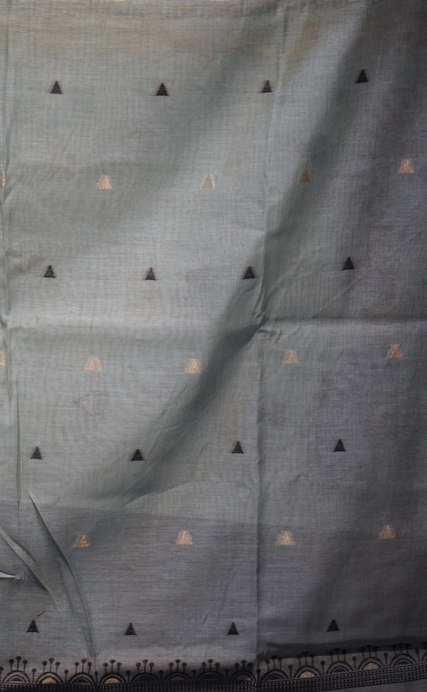 Munga Cotton Saree Sea Blue