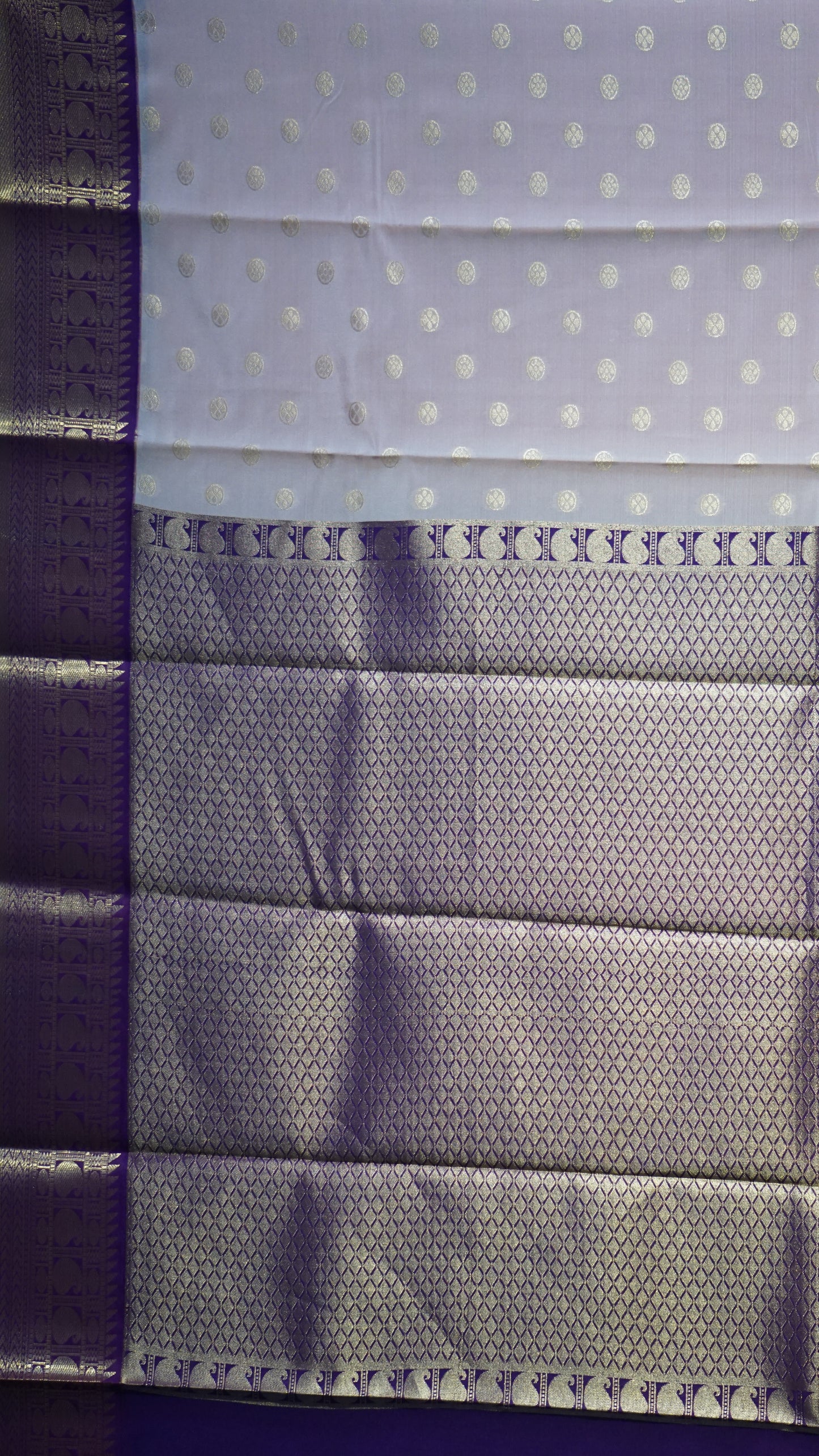 Semi Kanjeevaram Saree Peach Pink