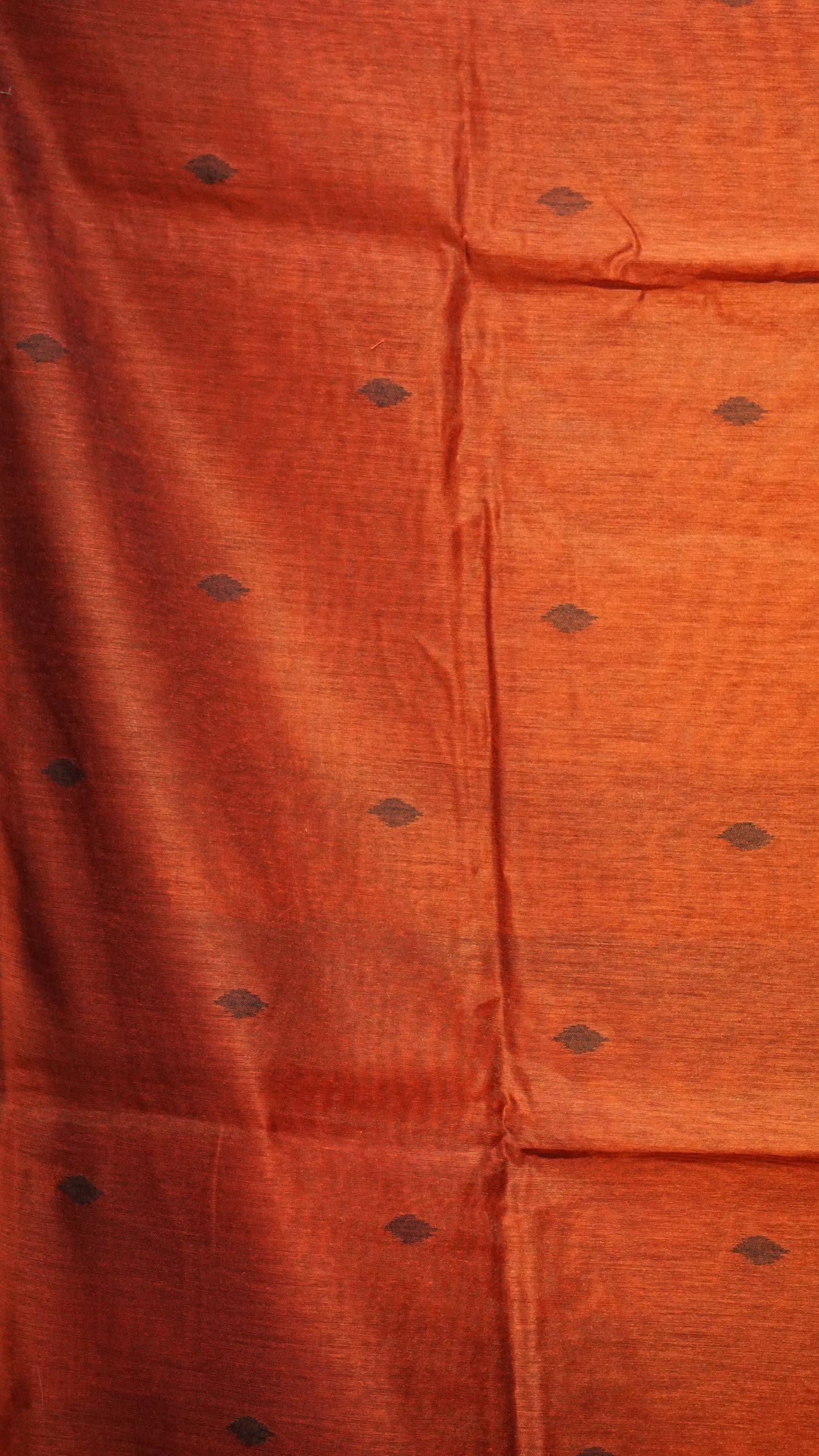 Munga Cotton Saree Ikkat Print Red